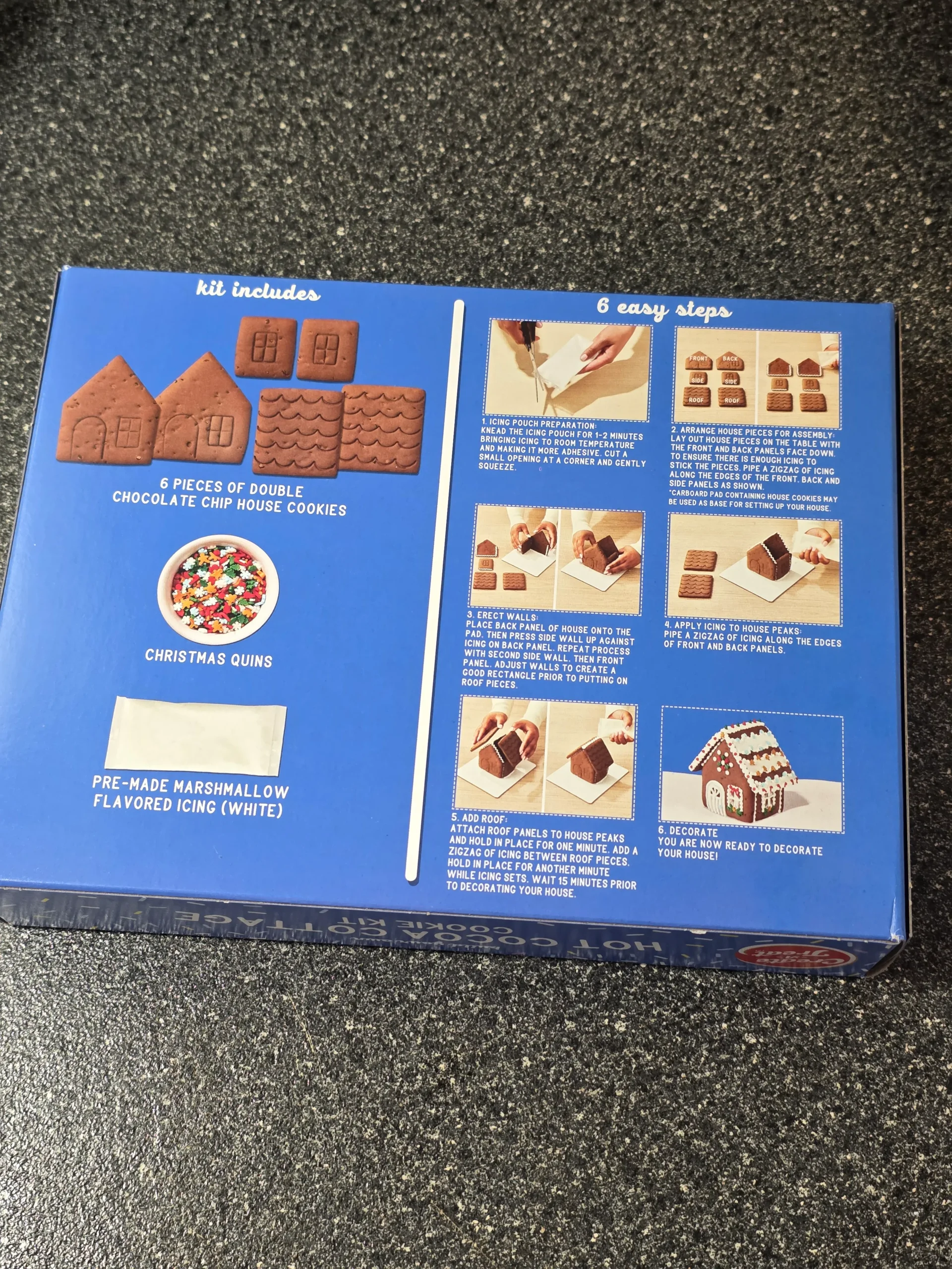 Create-A-Treat Build Your Own Hot Cocoa Cottage Cookie Kit.