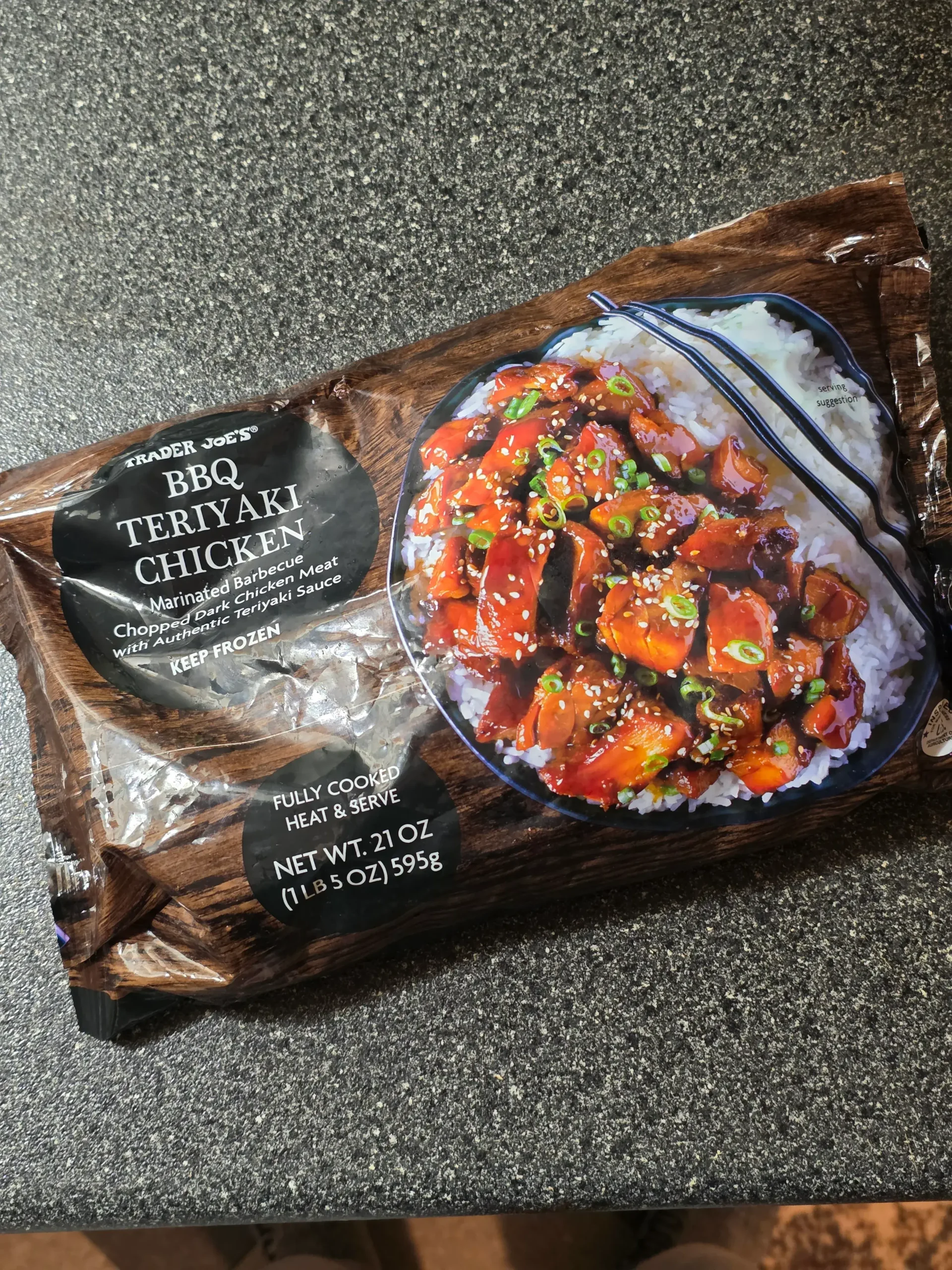 Trader Joe's BBQ Teriyaki Chicken.