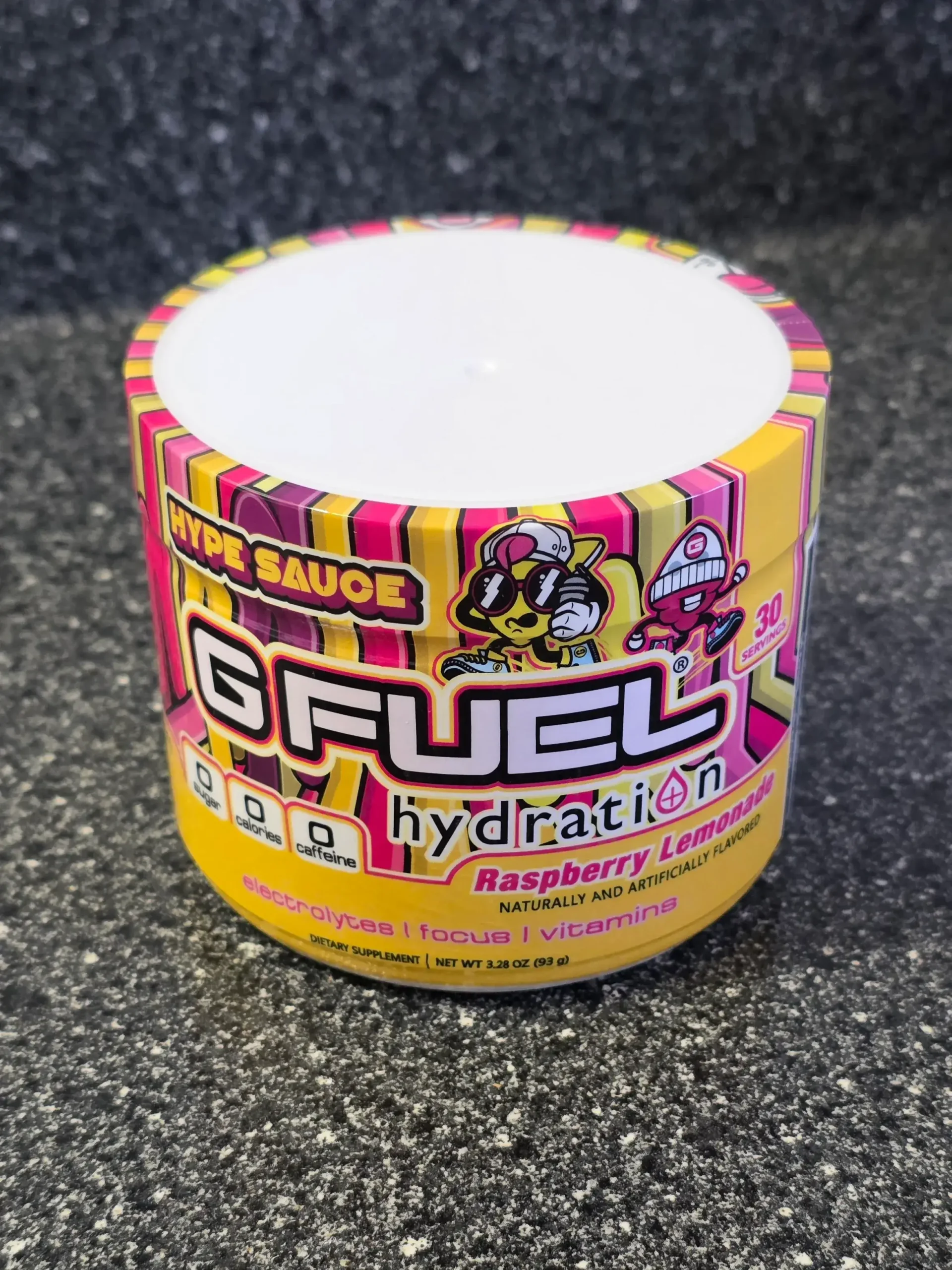 G Fuel Hydration Hyper Sauce Raspberry Lemonade.
