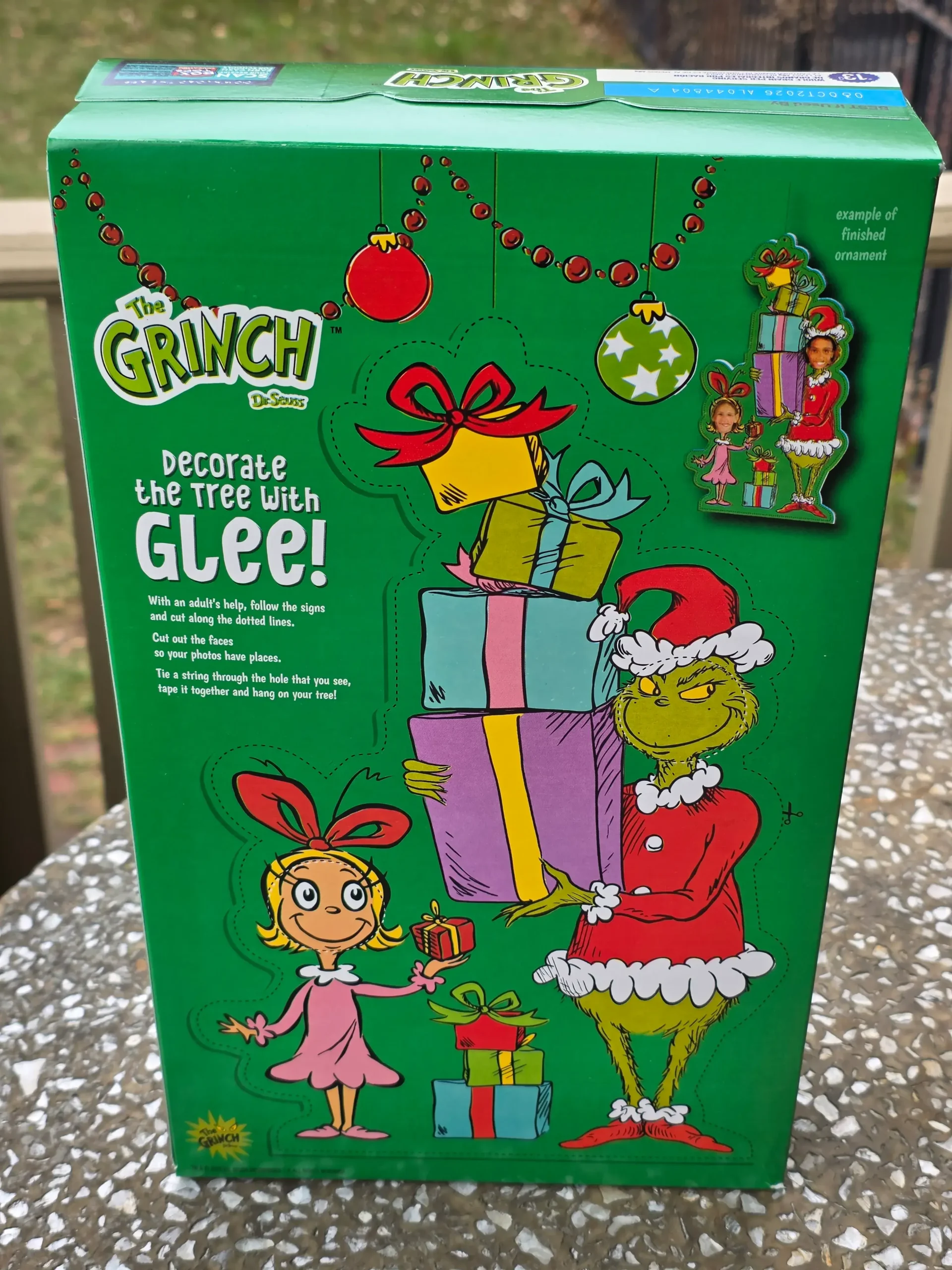 General Mills Dr. Seuss The Grinch Vanilla Cereal.