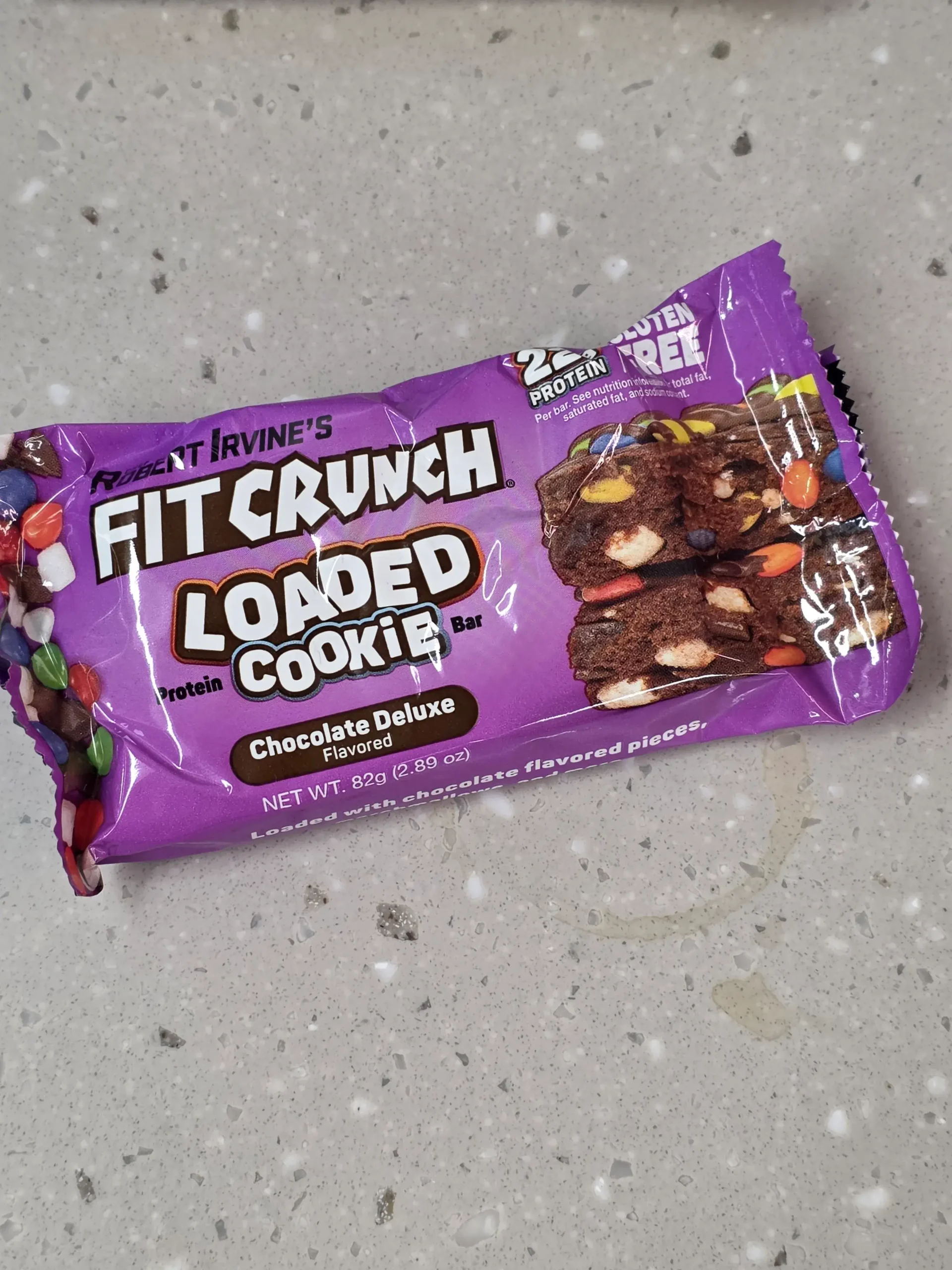 FitCrunch Loaded Cookie Chocolate Deluxe Protein Bar.