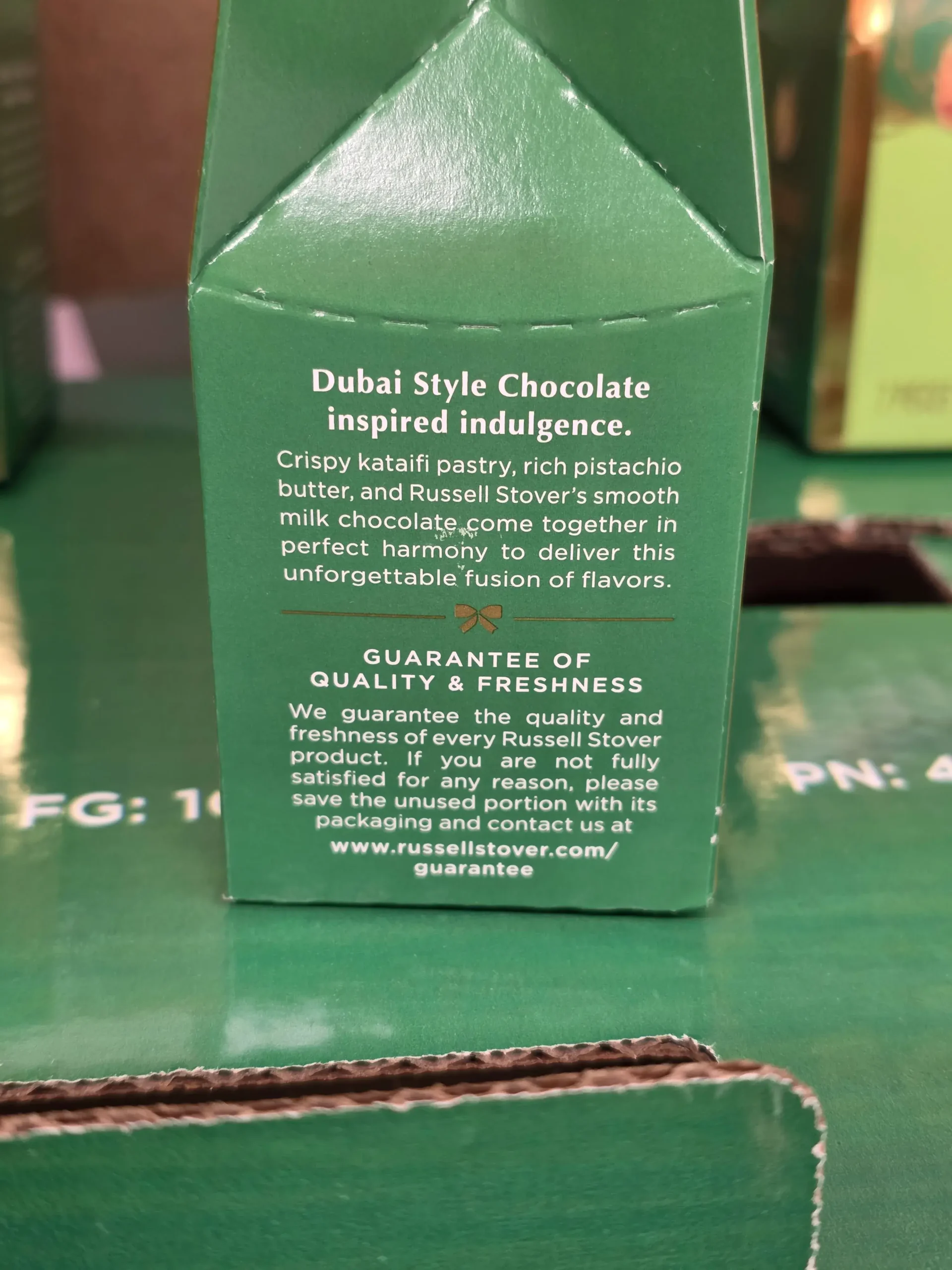 Russell Stover Dubai Style Chocolate.