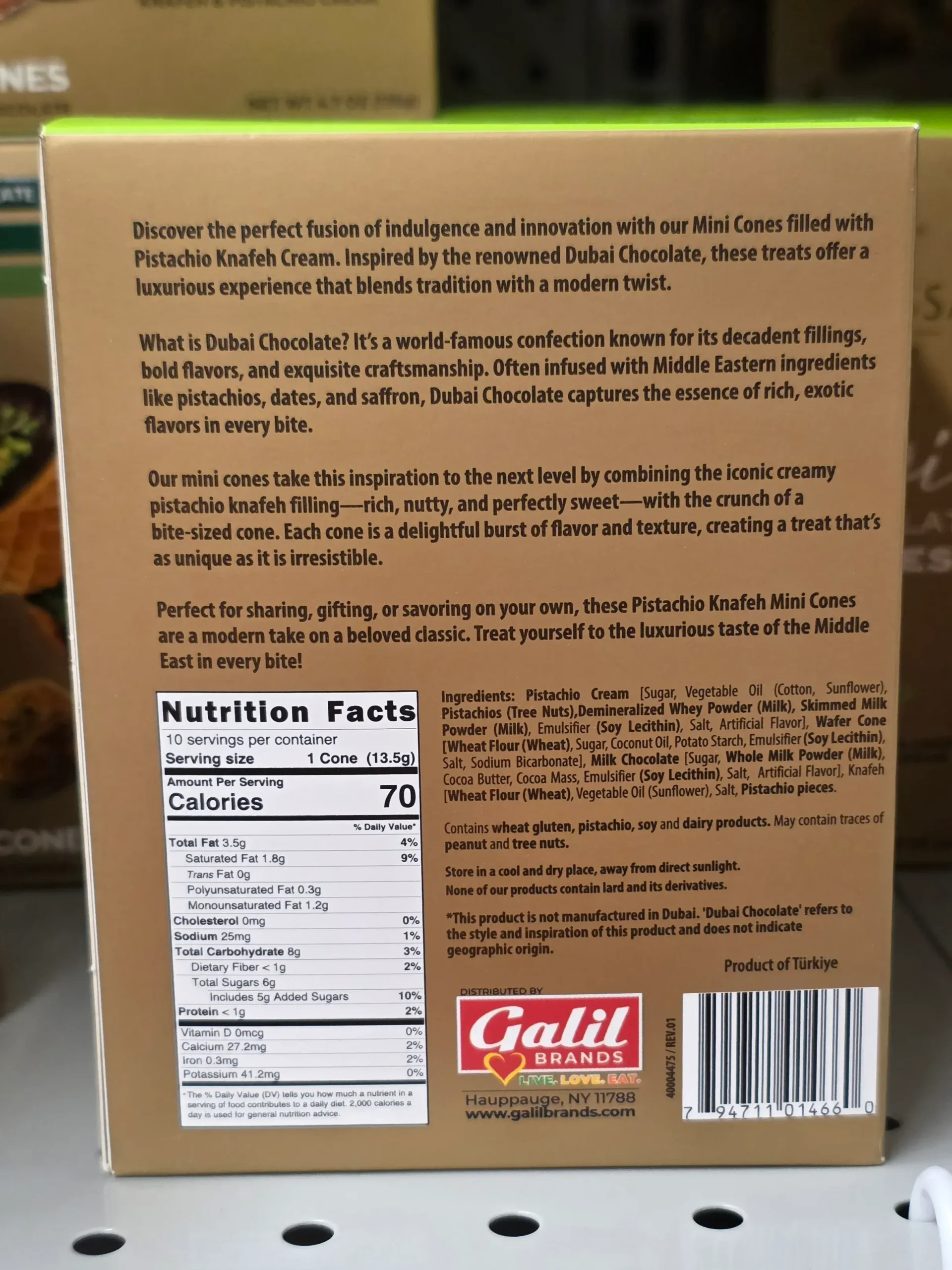 Leonessa Chocolatier Dubai Chocolate Cones.