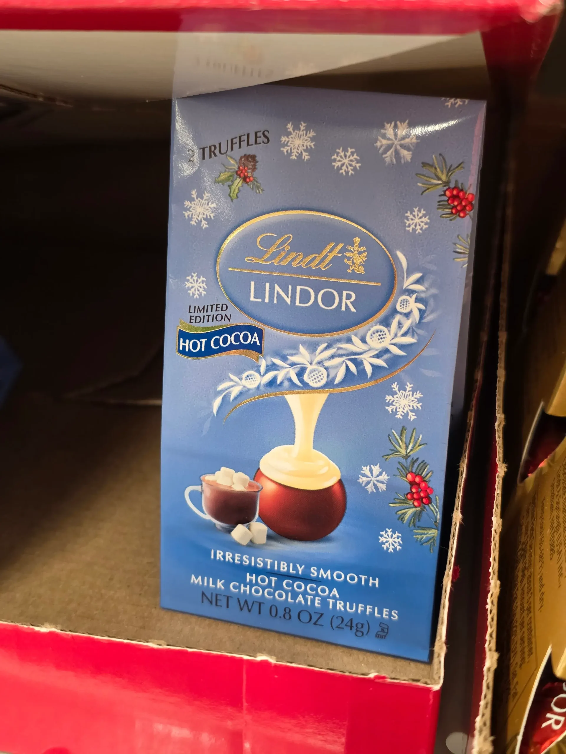 Lindt Lindor Limited Edition Hot Cocoa Milk Chocolate Truffles.