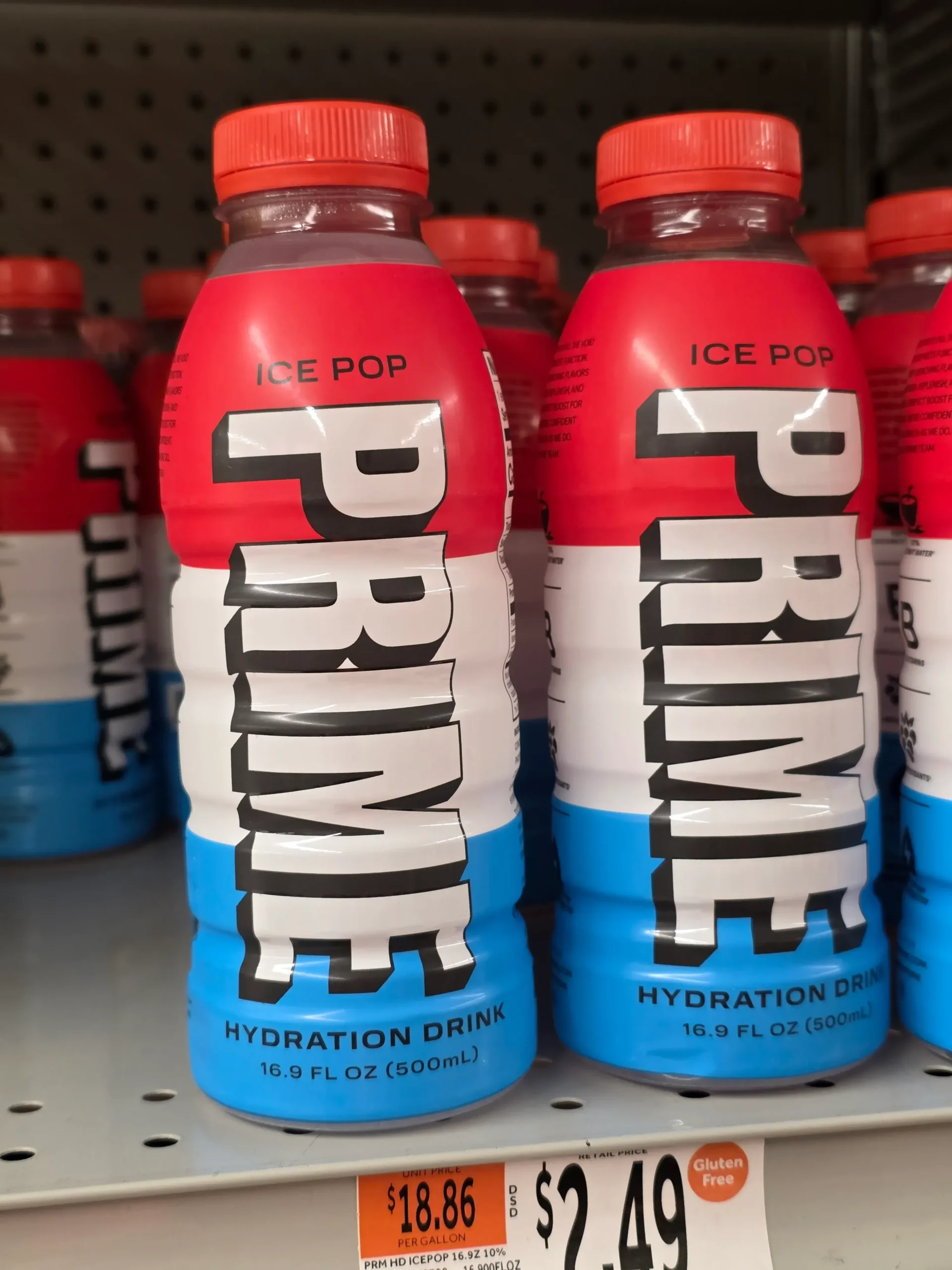 Prime Ice Pop Hydration Drink.