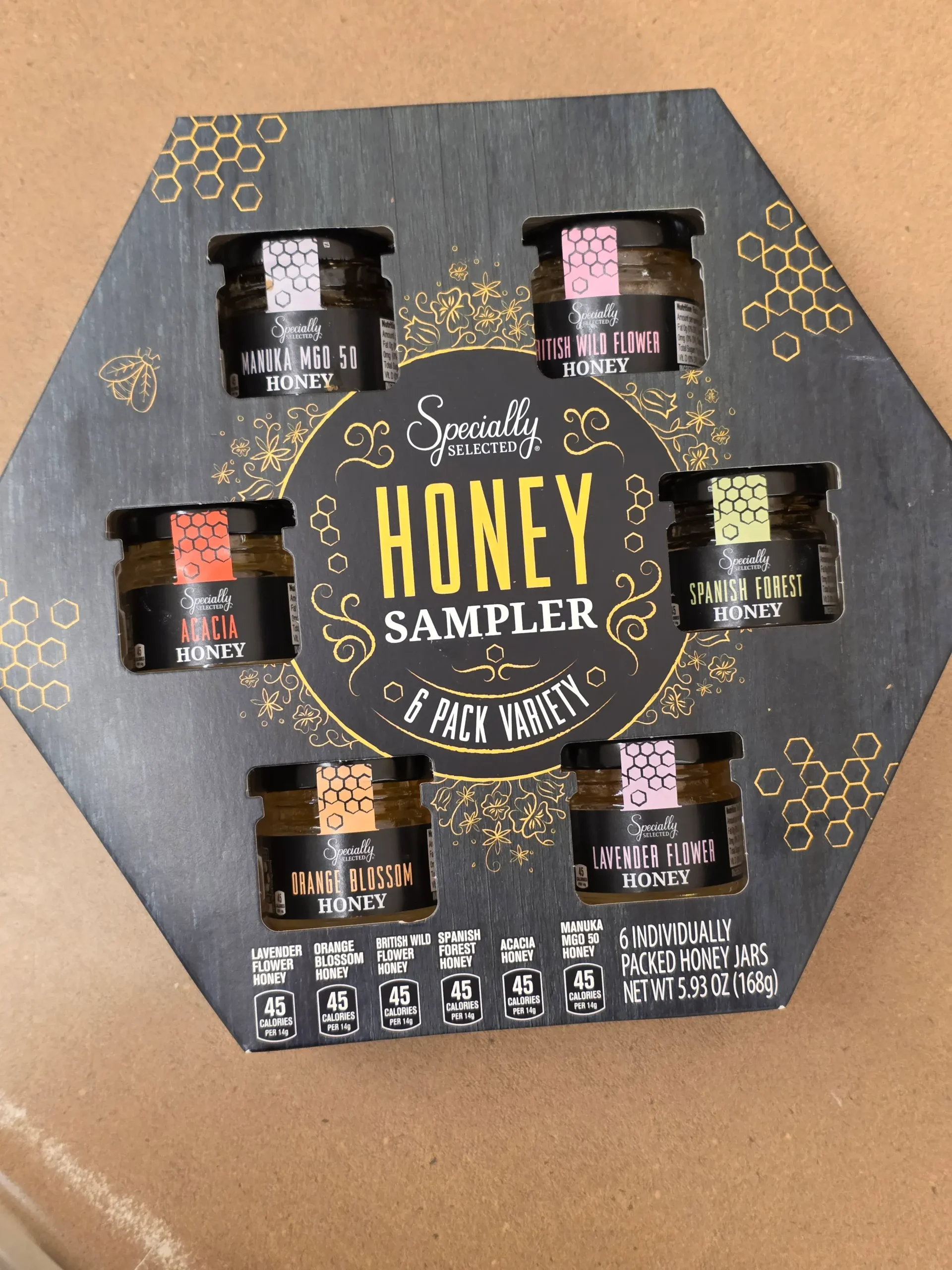 Specially Selected Honey Sampler 6 Pack Variety.