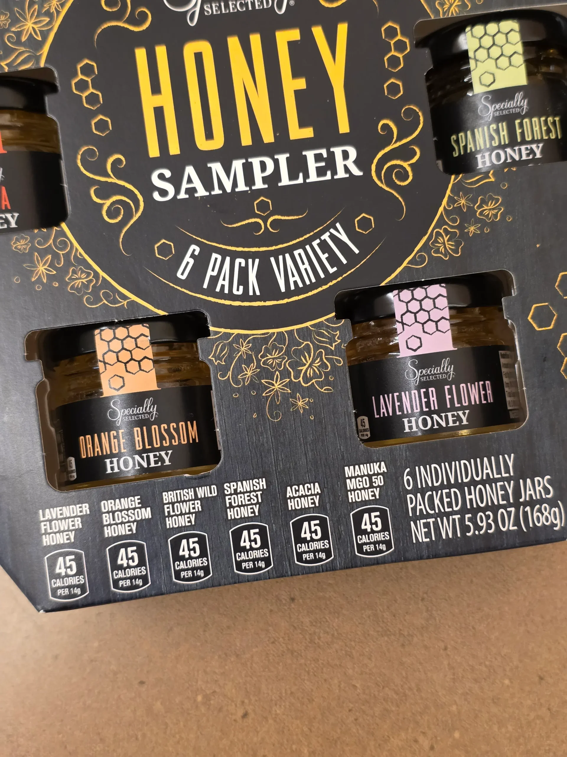 Specially Selected Honey Sampler 6 Pack Variety.