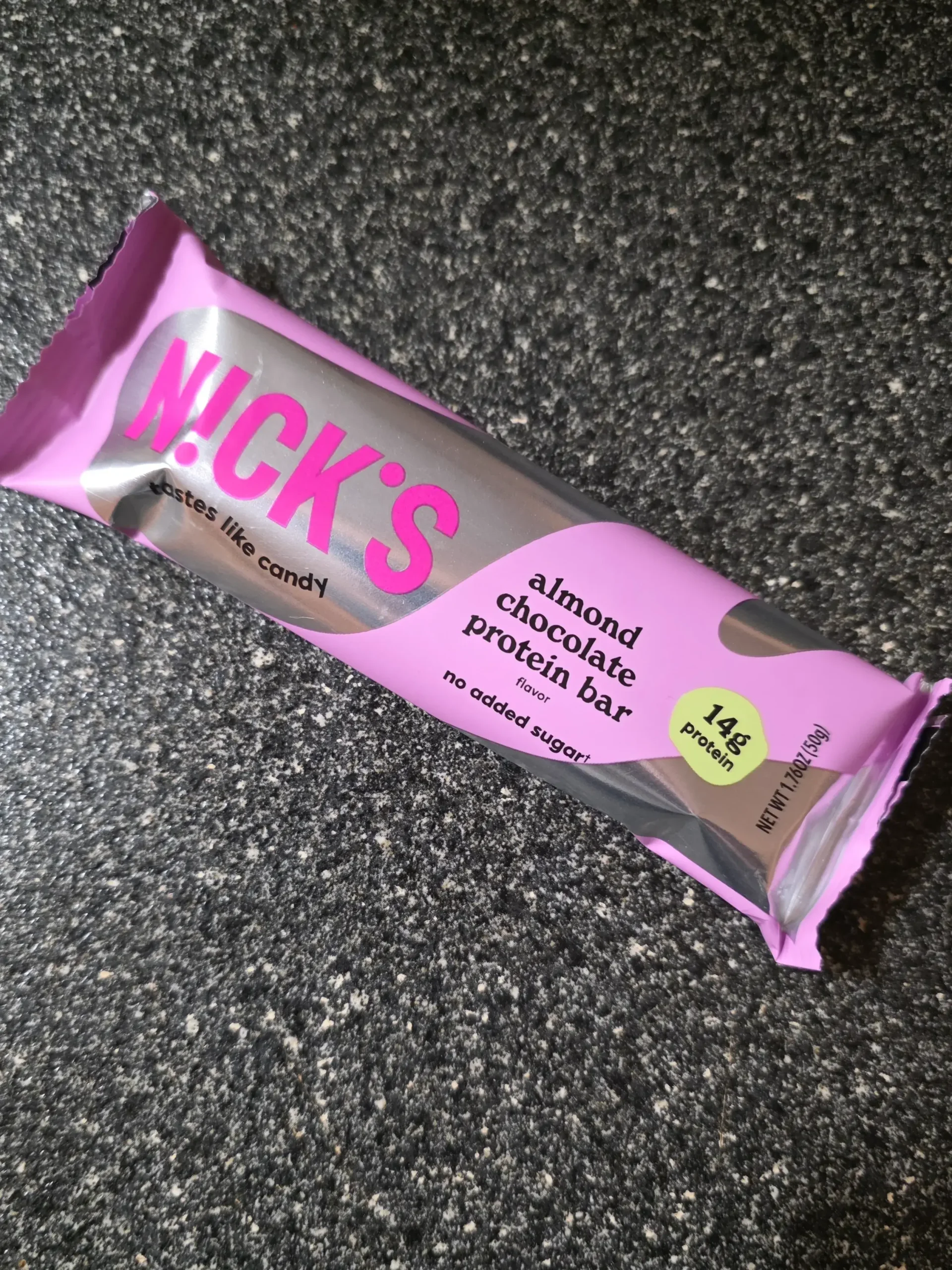 Nicks Almond Chocolate Protein Bar.