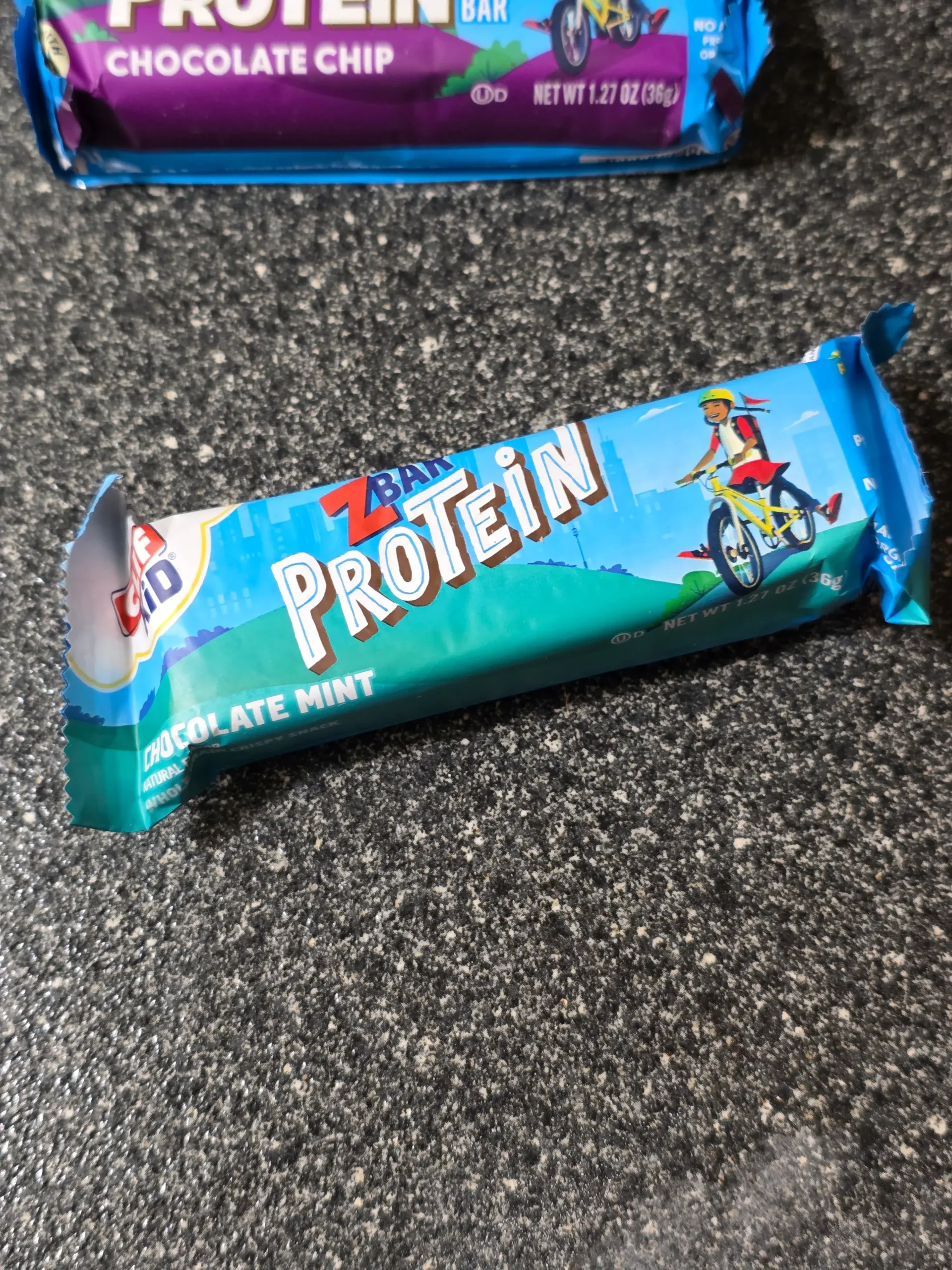 Clif ZBAR Protein and Oat Bars, Chocolate Chip, Chocolate Mint, and Cookies N' Creme.