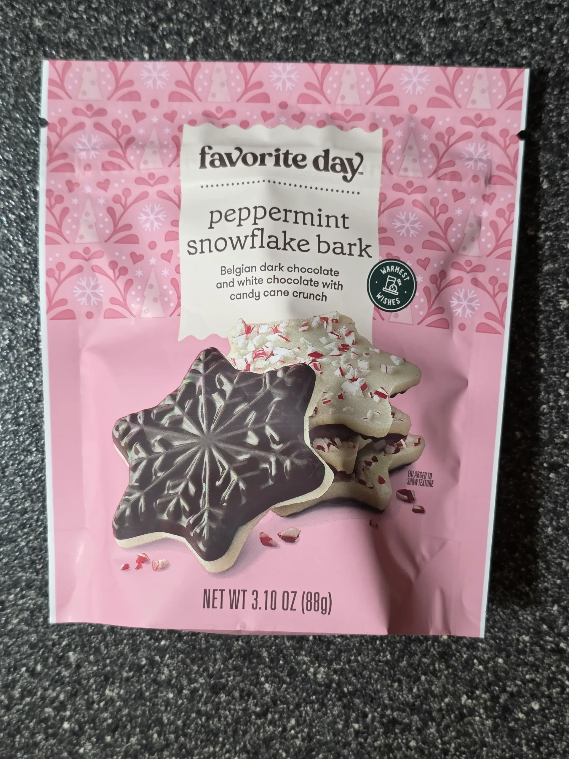 Favorite Day Christmas Peppermint Snowflake Bark.