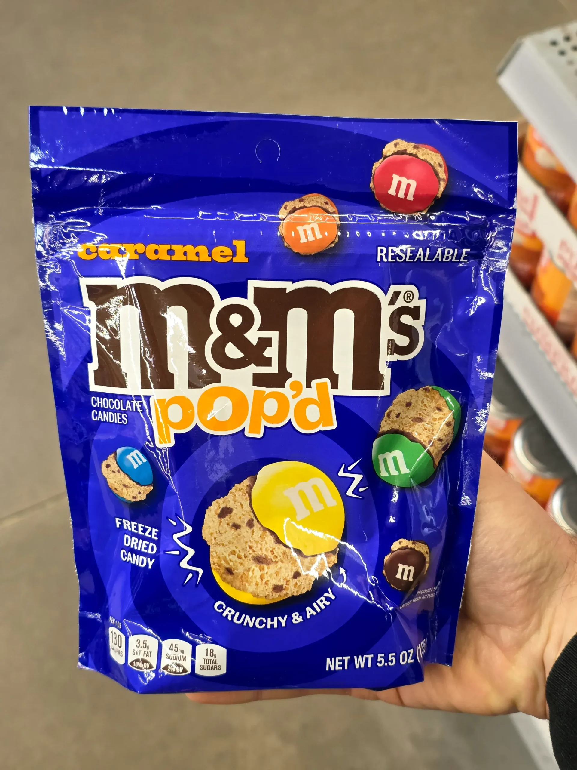 M&M's Caramel Pop'd.