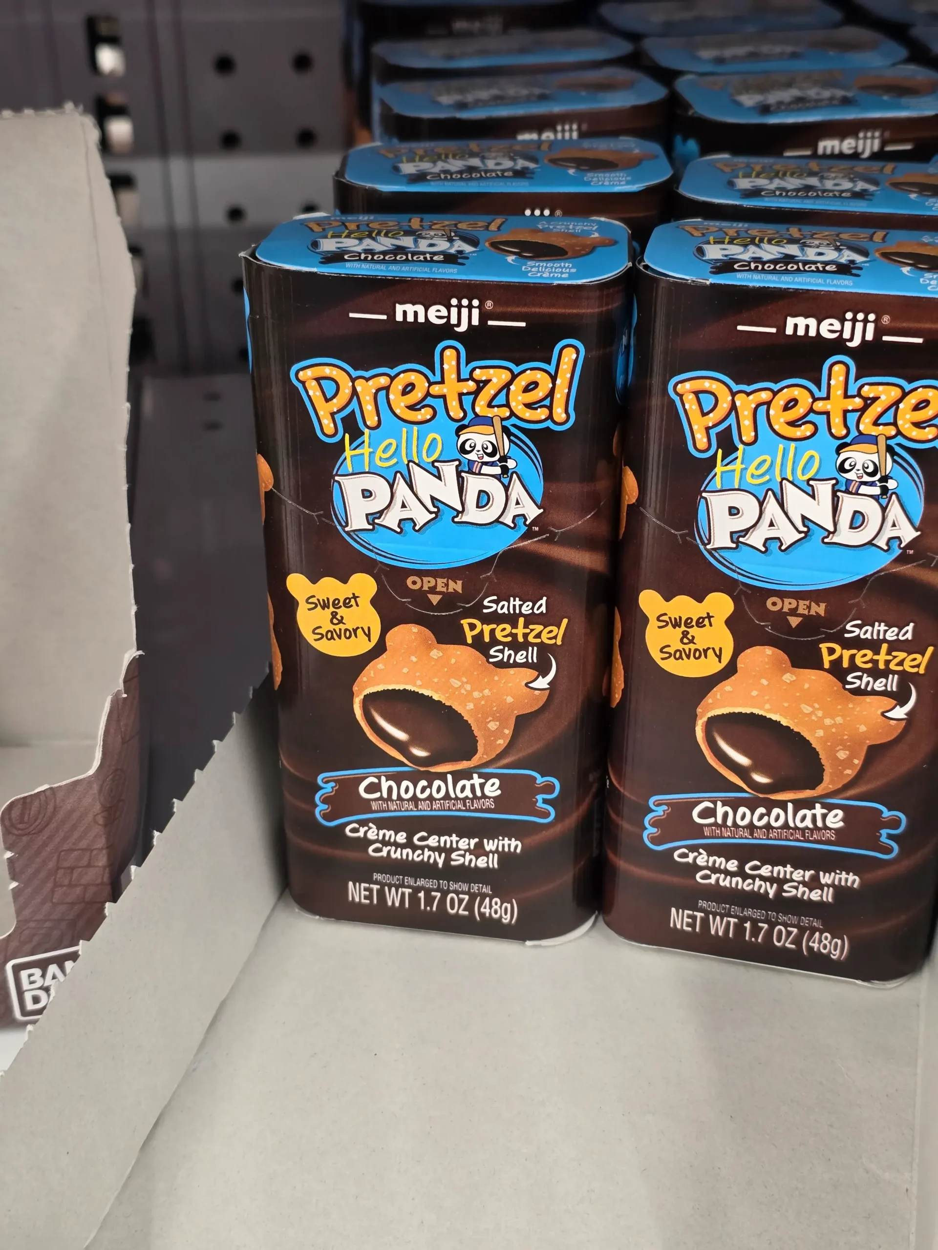 Meiji Hello Panda Chocolate Pretzel.