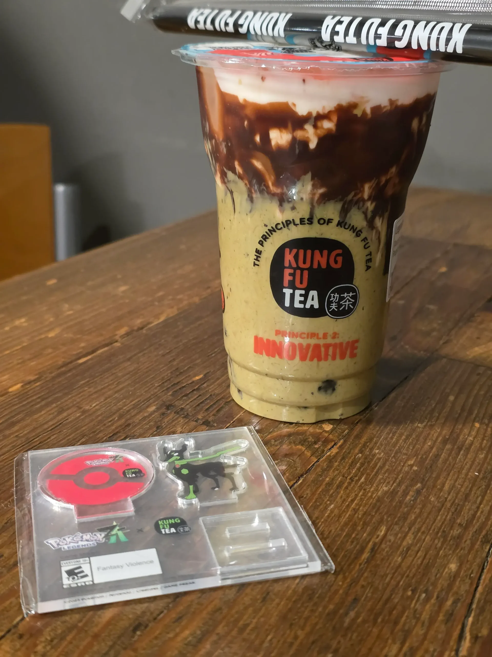 Kung Fu Tea Zygarde Legendary Chocolate Pistachio.