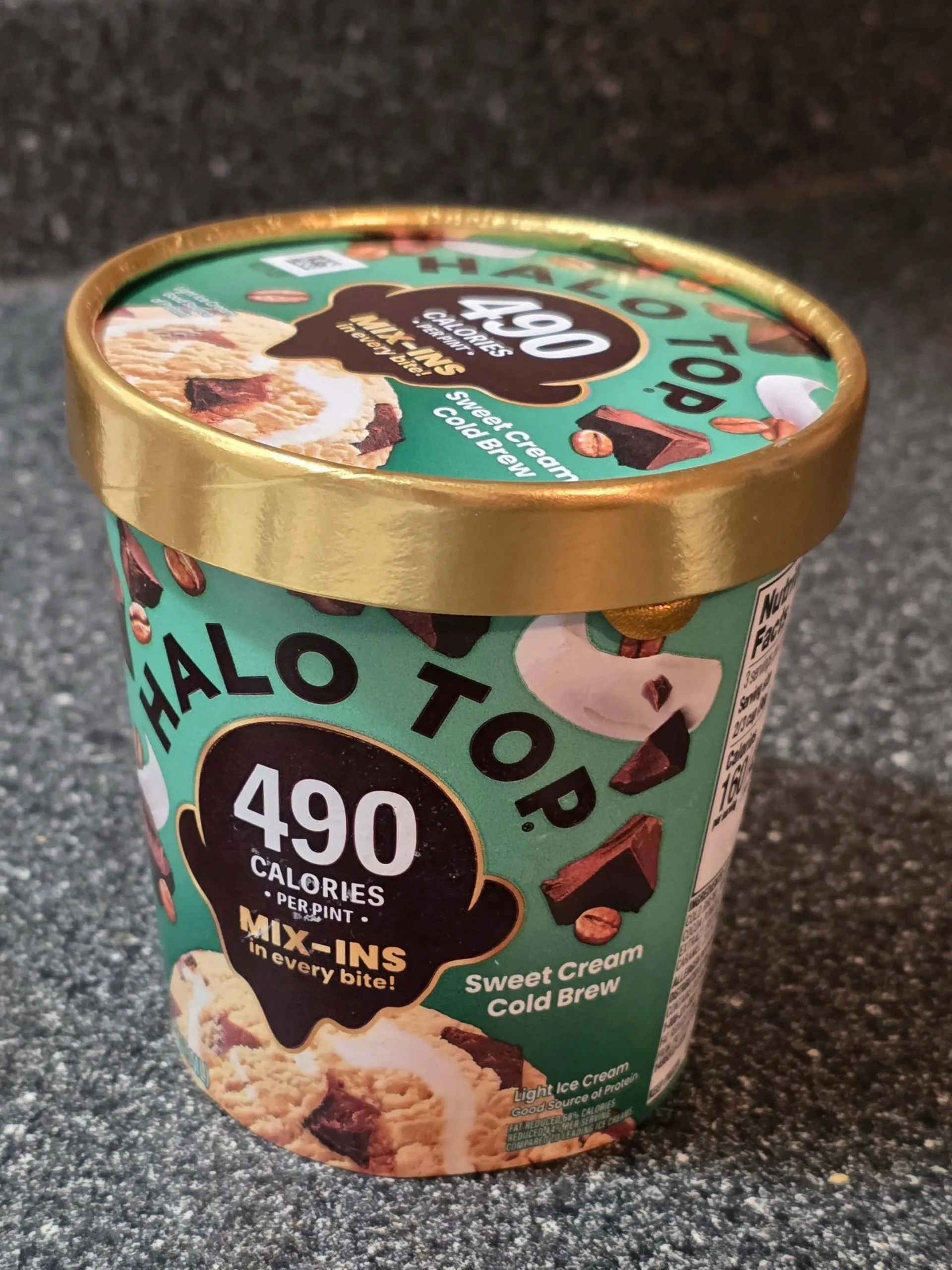 Halo Top Mix-Ins Sweet Cream Cold Brew.