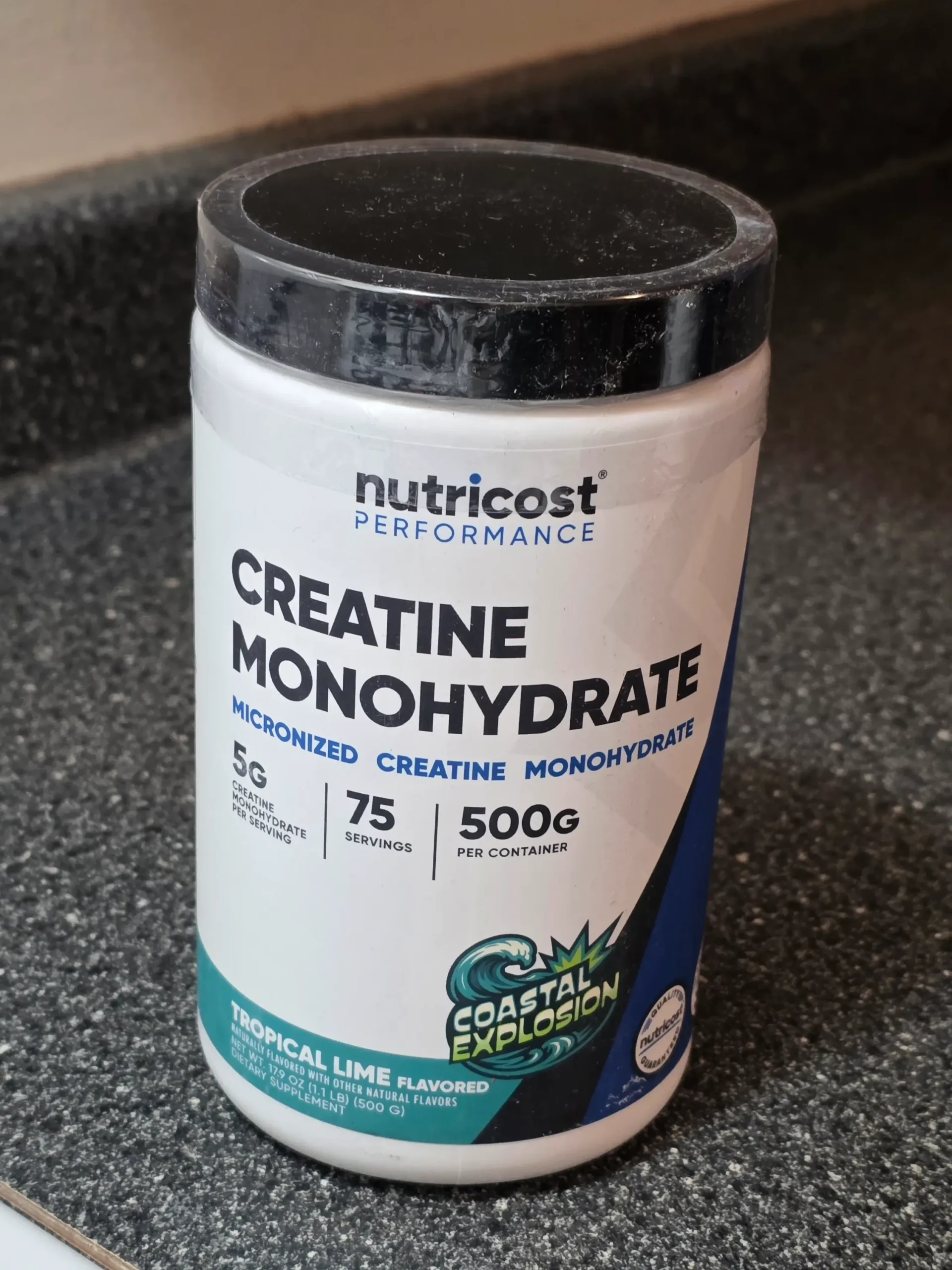 Nutricost Creatine Monohydrate: Coastal Explosion and Shaq's Berry Blast.