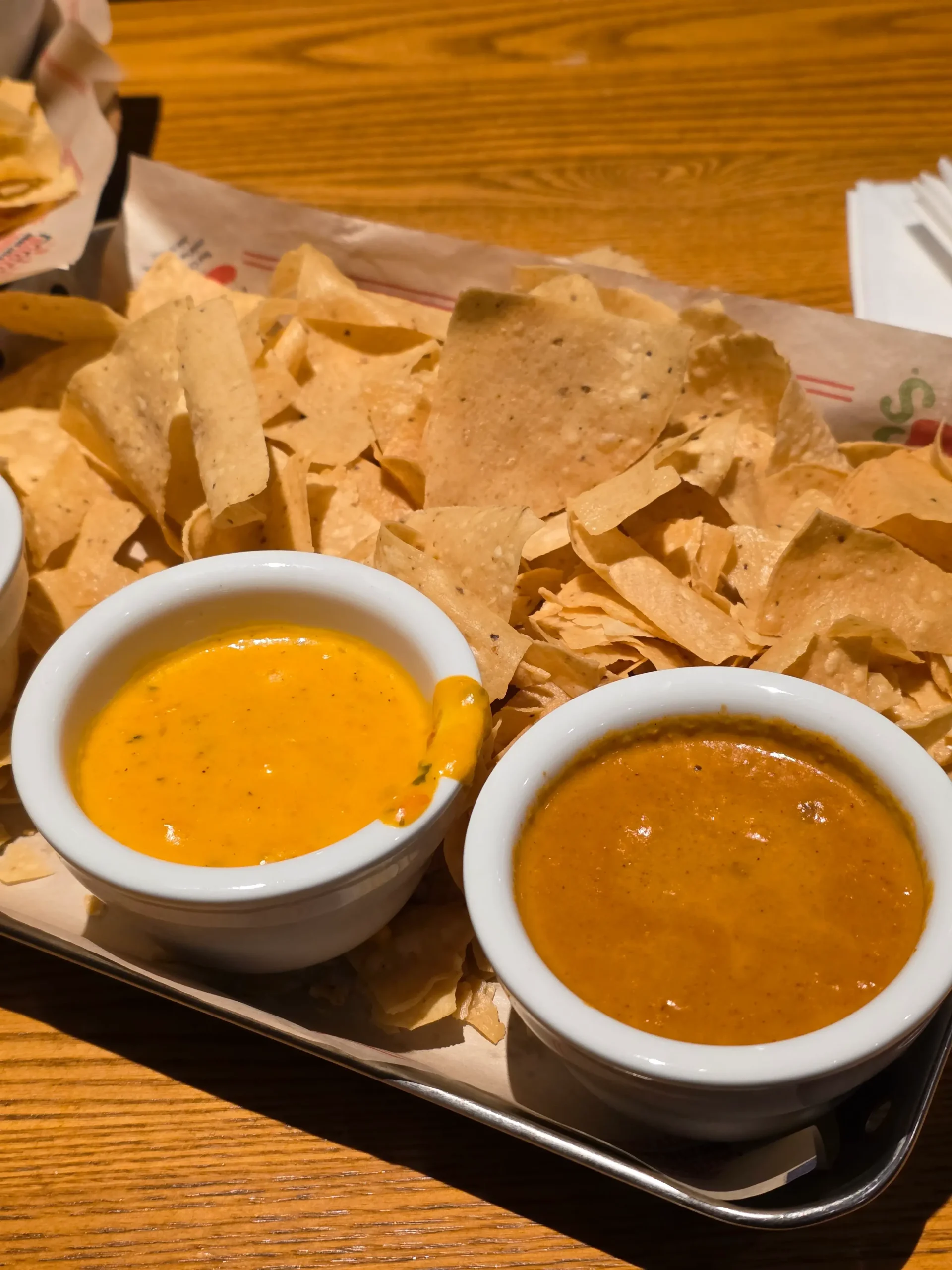 Chilis Southwestern and beef queso.