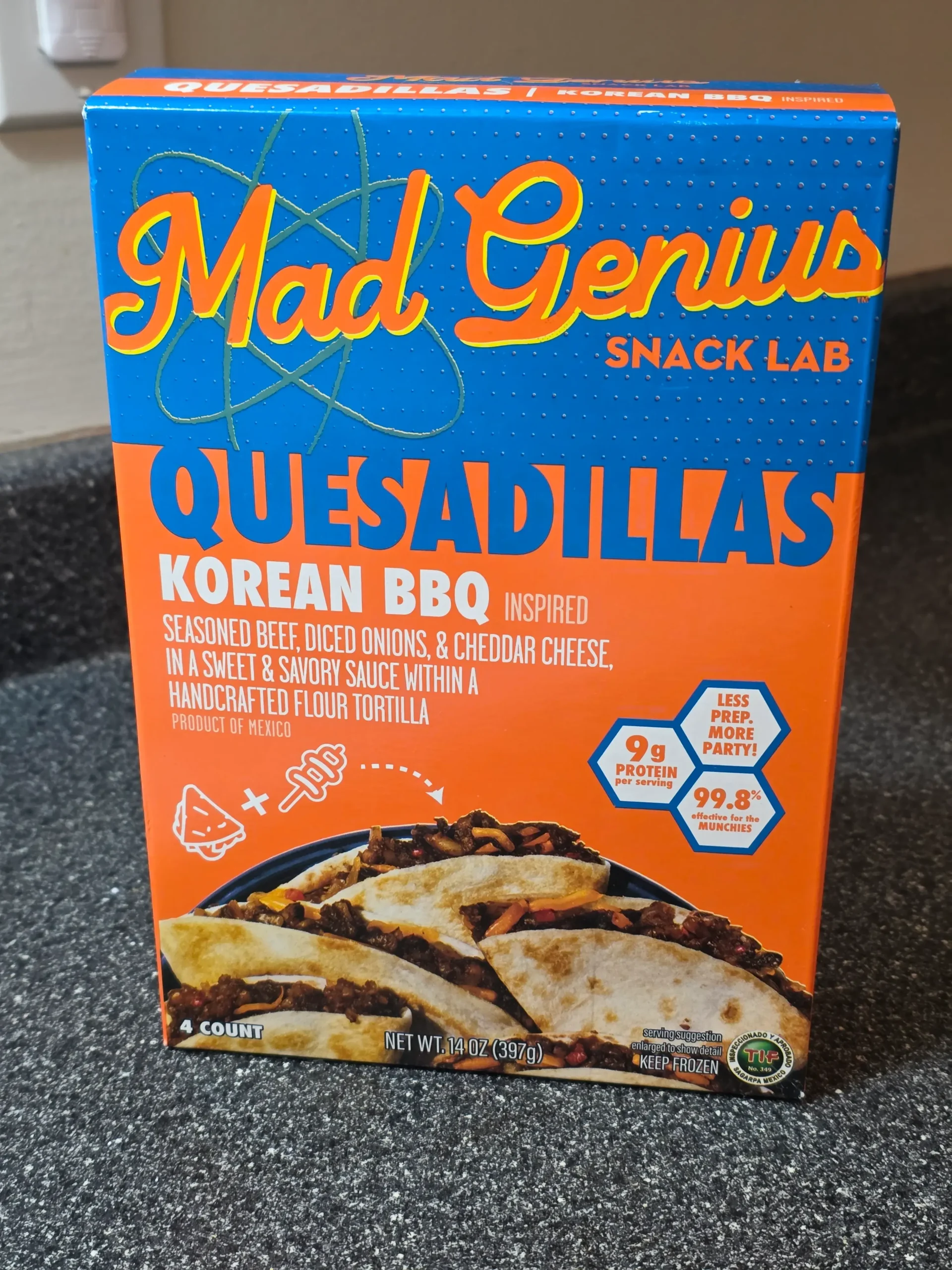 Mad Genius Korean BBQ Quesadillas.