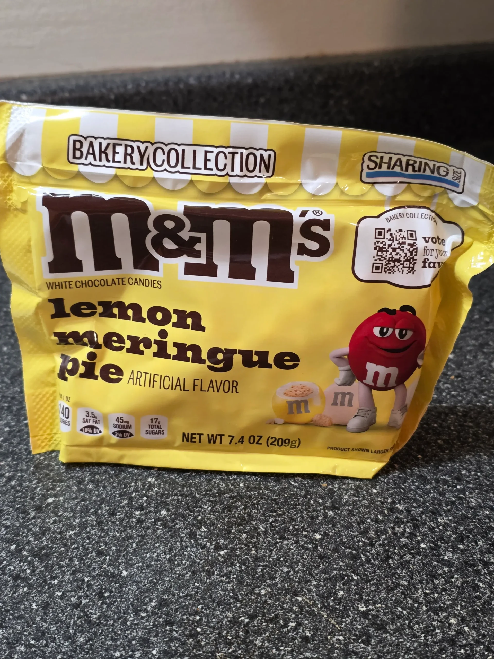 M&M's Lemon Meringue Pie.