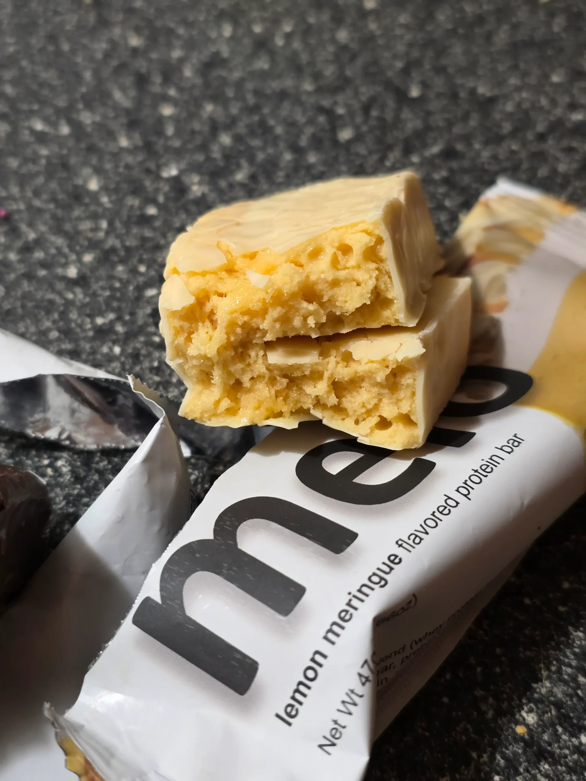 Melo Melō Protein Bars Brownie, Coconut, Cookie Dough, Lemon Meringue, Mint, and Peanut Butter.