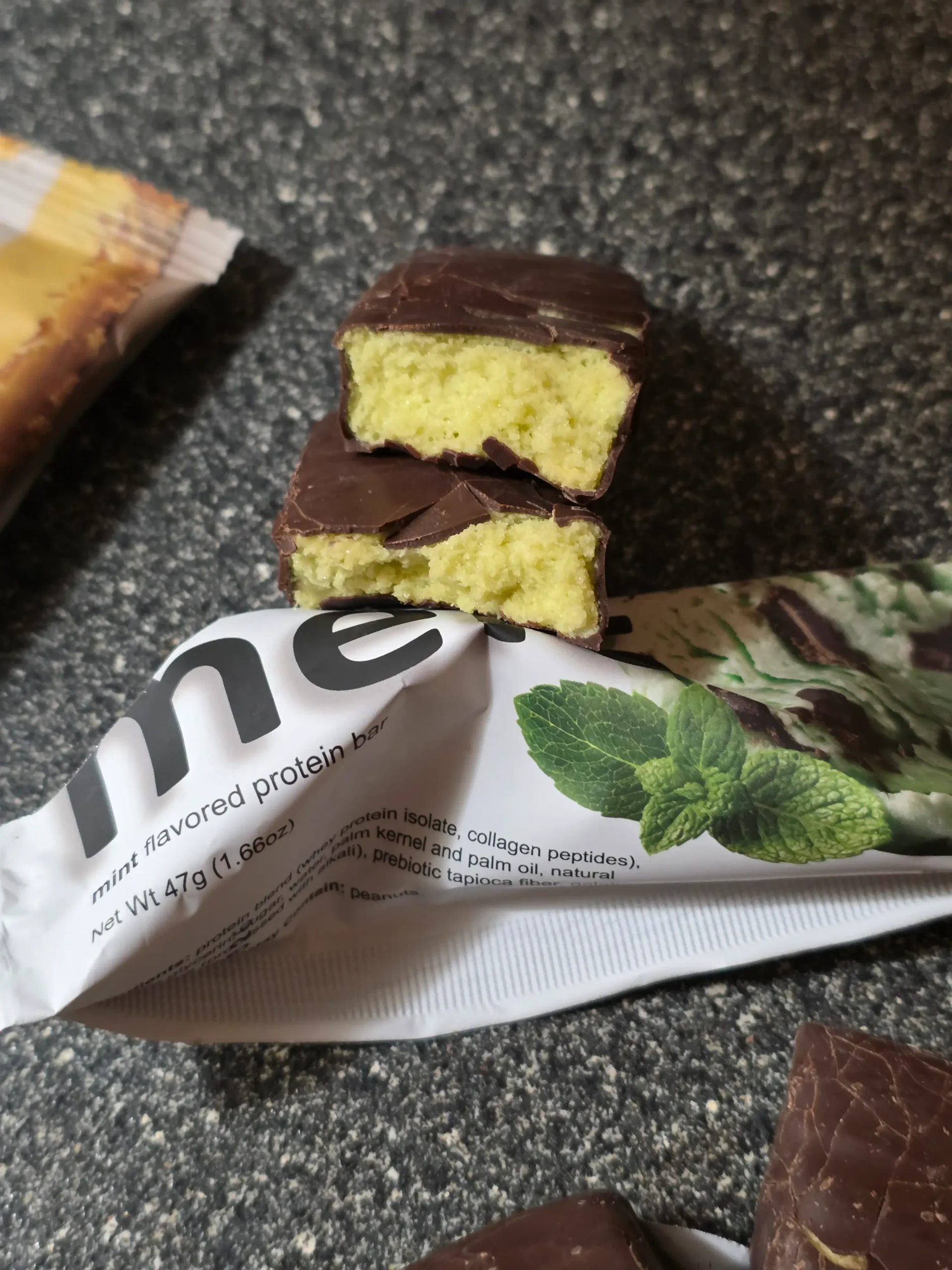 Melo Melō Protein Bars Brownie, Coconut, Cookie Dough, Lemon Meringue, Mint, and Peanut Butter.