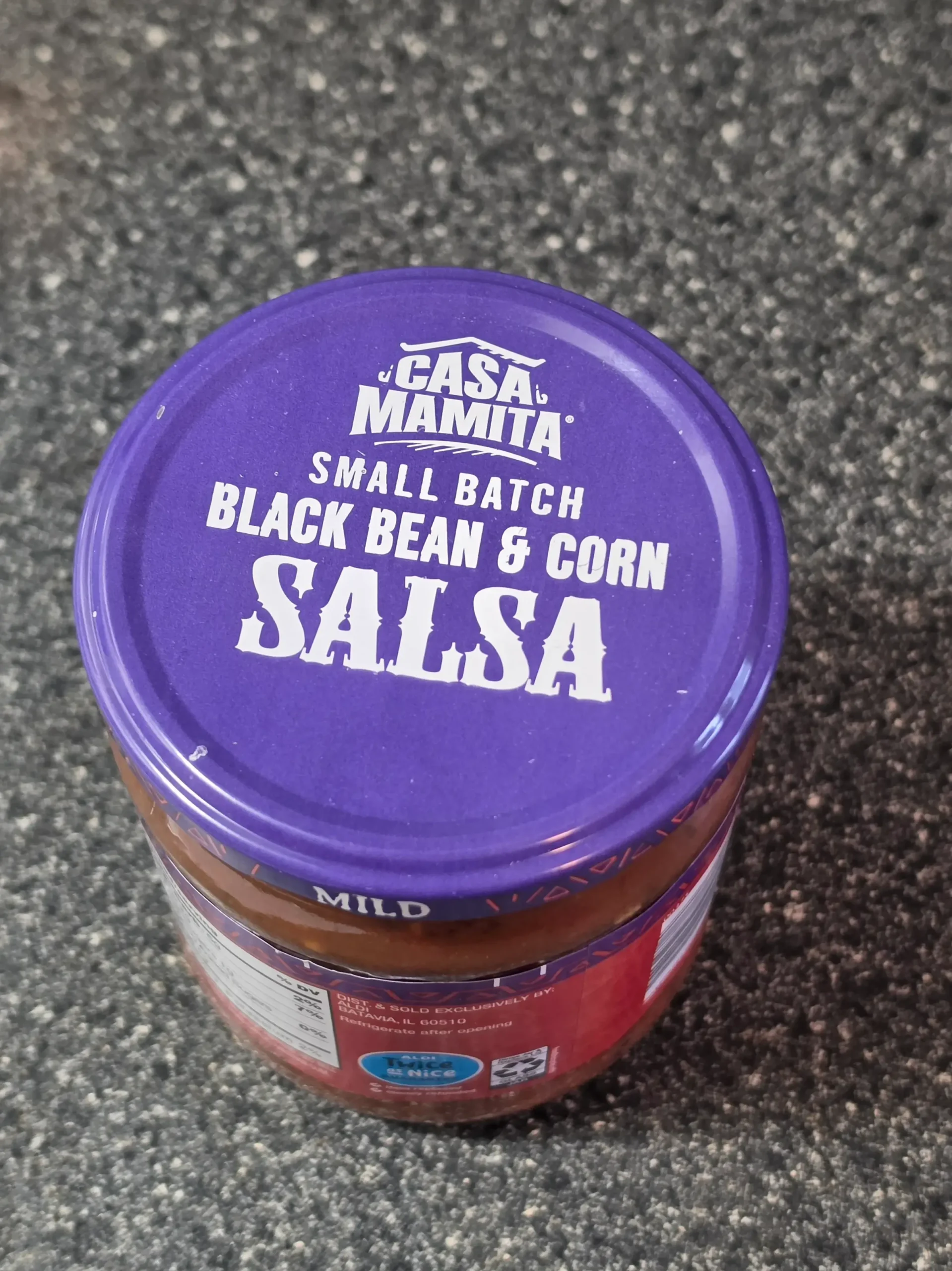 Casa Mamita Black Bean and Corn Salsa.