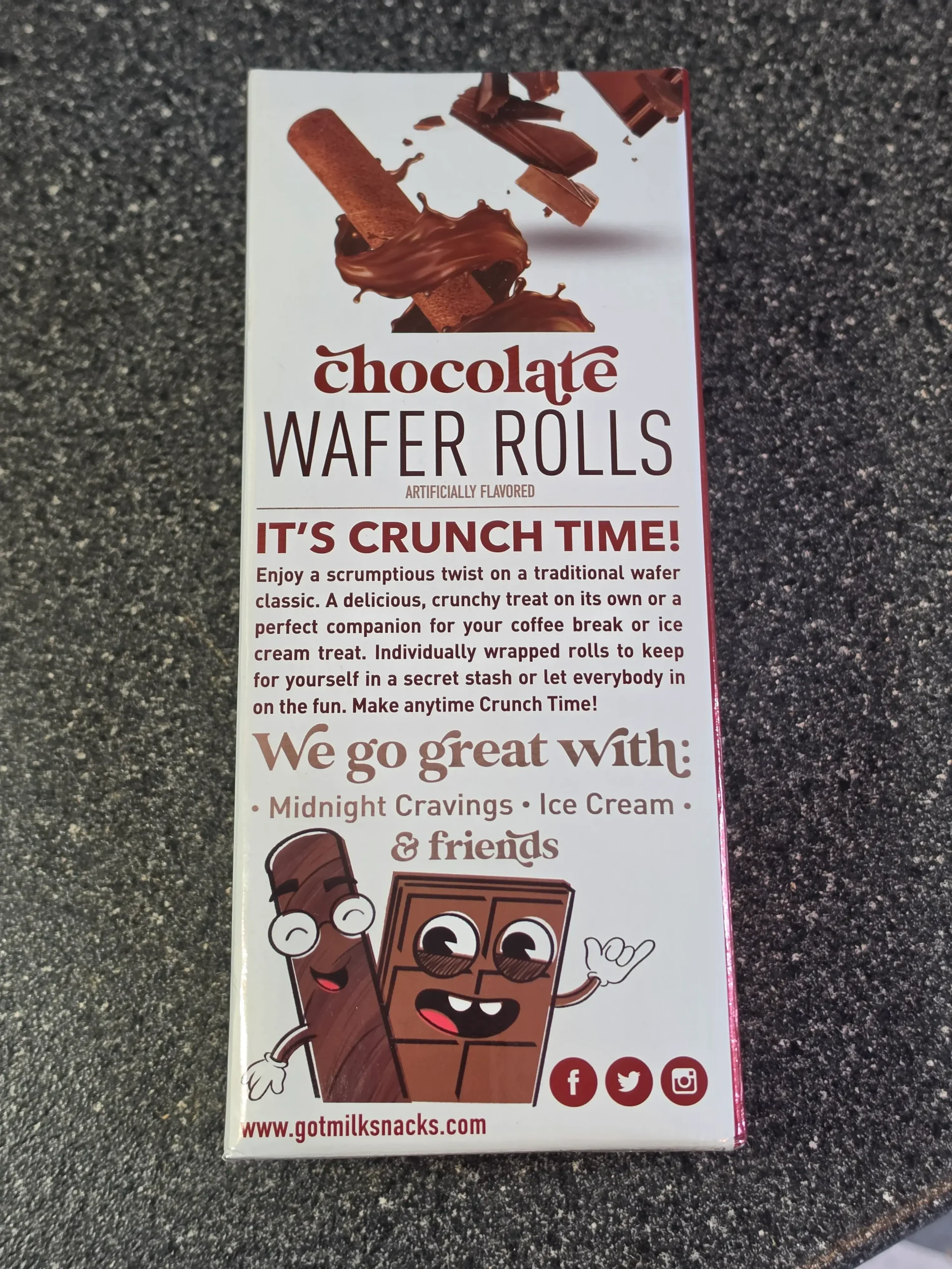got milk? Chocolate Wafer Filled Rolls.