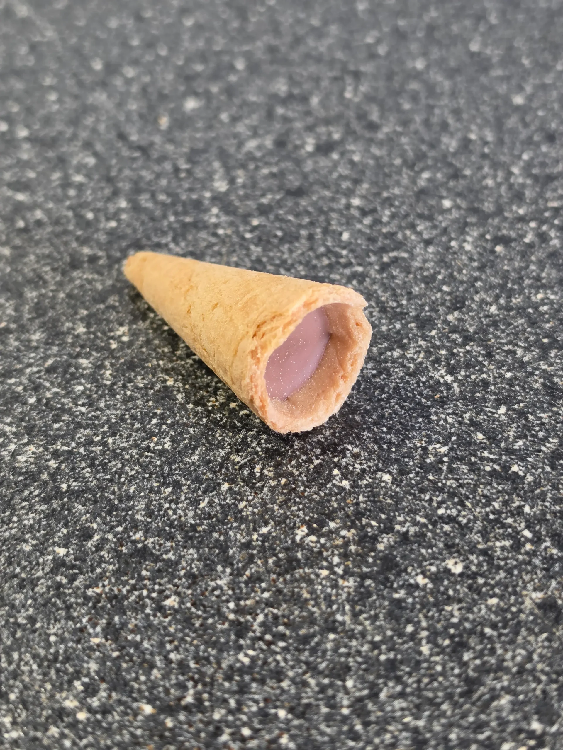 Belgian Gold Sundae Cone Bottoms Mini Filled Hazelnut Waffle Cones.