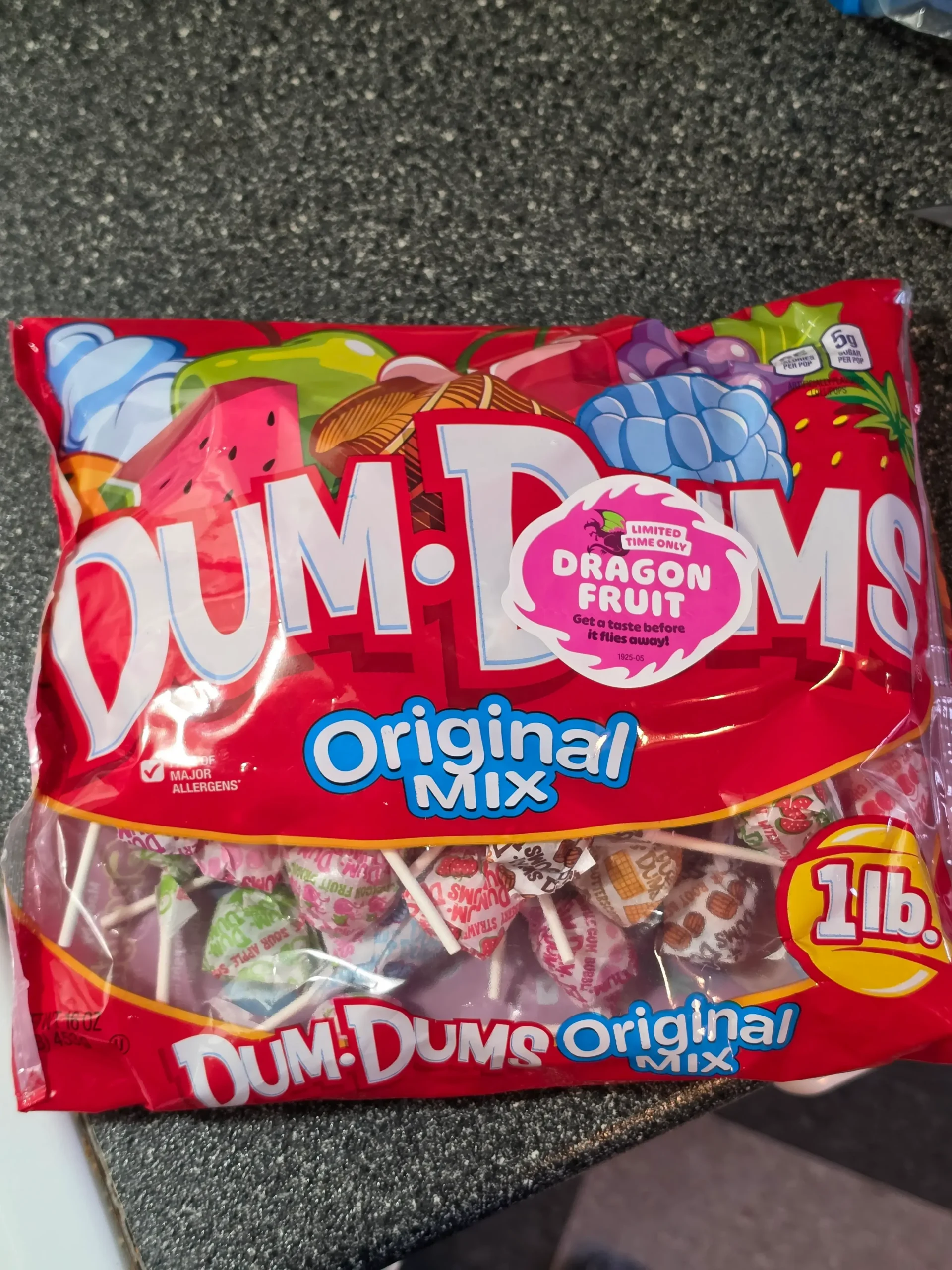 Dum Dums Dragon Fruit.