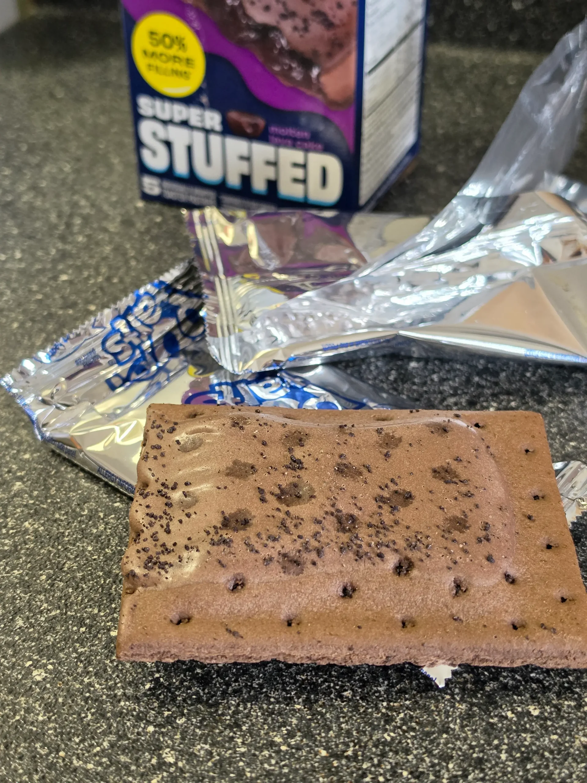 Pop Tarts Super Stuffed Molten Lava Cake and Strawberry Blast.