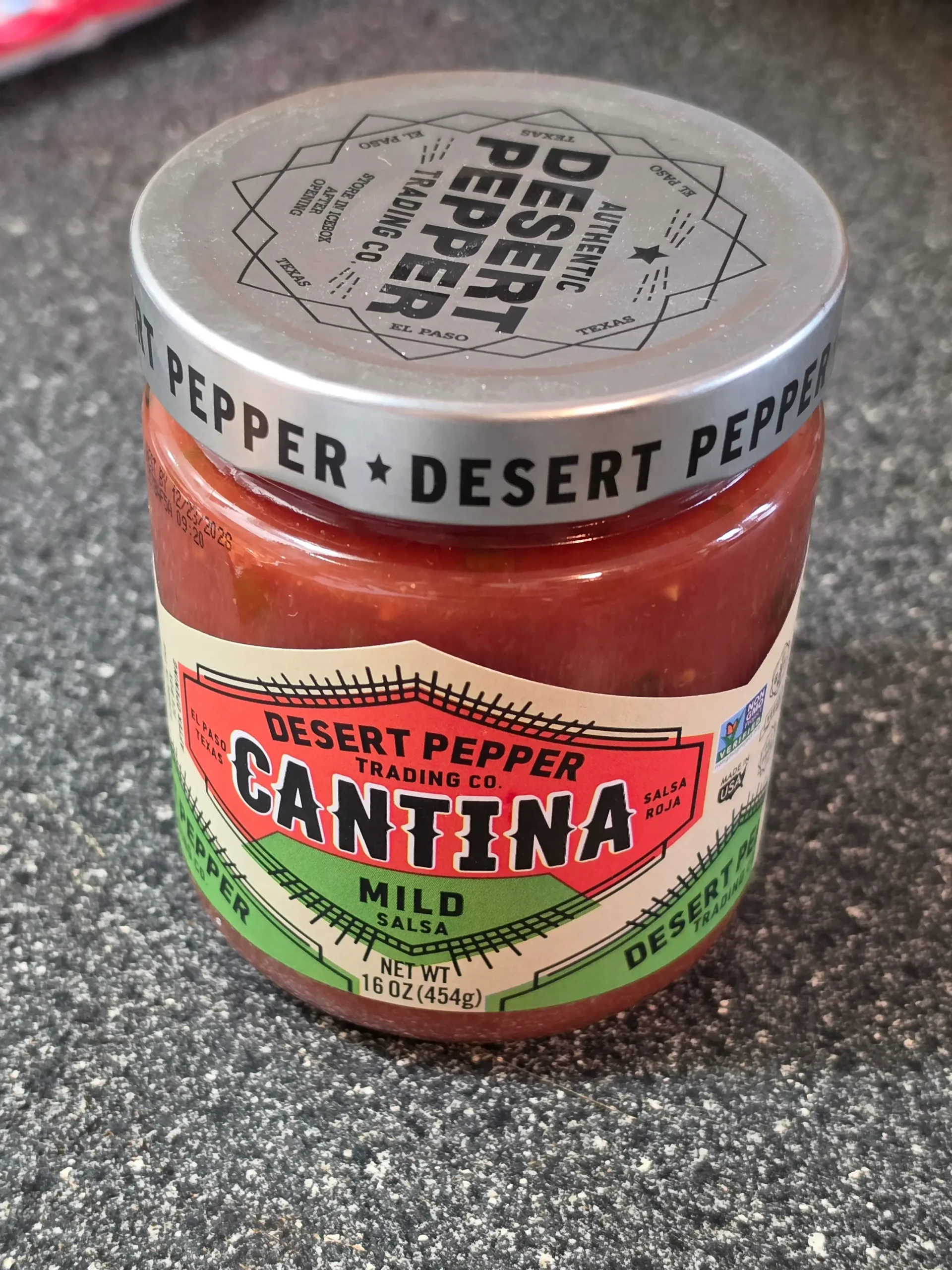 Desert Pepper Trading Co Cantina Mild Salsa.