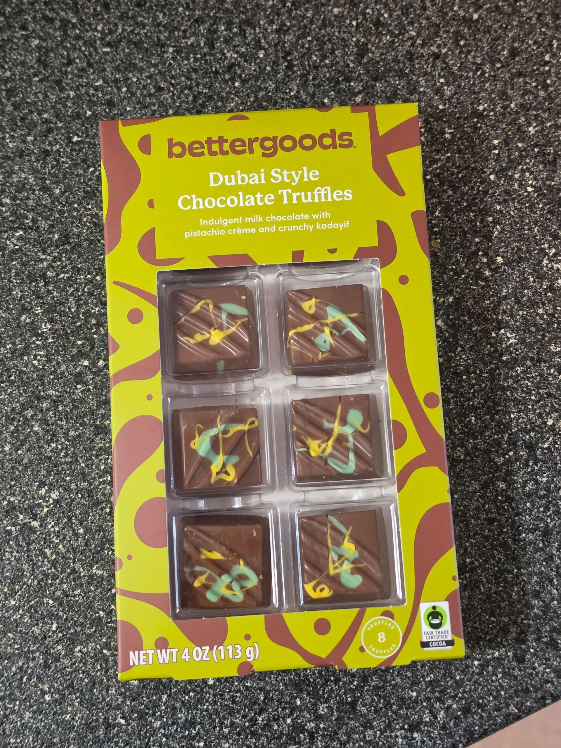 Bettergoods Dubai Style Chocolate Truffles.