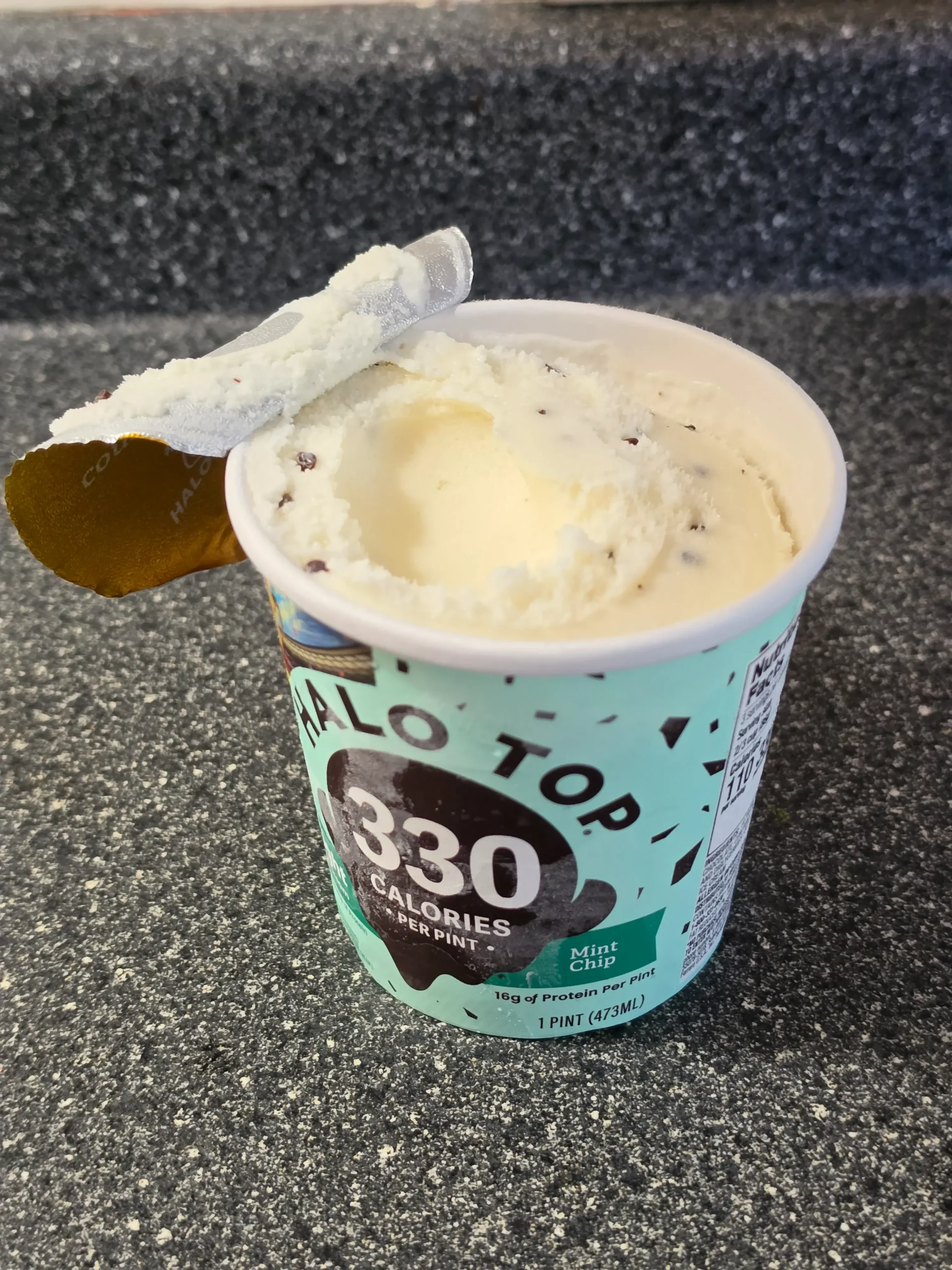 Halo Top Ice Cream: Chocolate Ice Cream Cake, Peanut Butter Cup, Mint Chip, Cookies & Cream, Chocolate Caramel Brownie, Caramel Cheesecake.