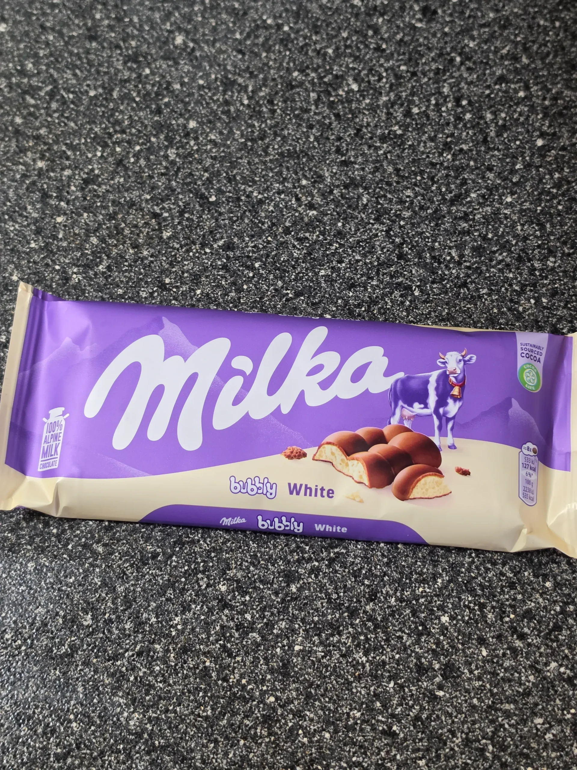 Milka Bubbly White.