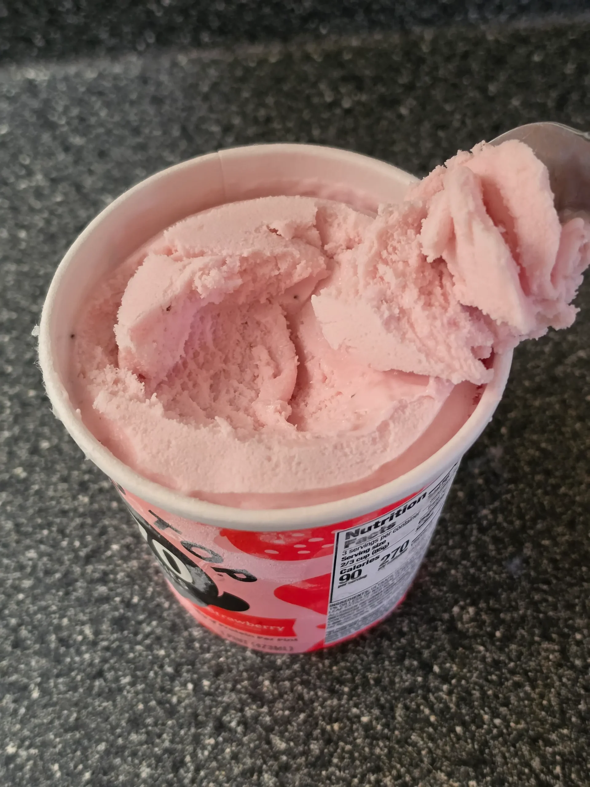 Halo Top Strawberry.