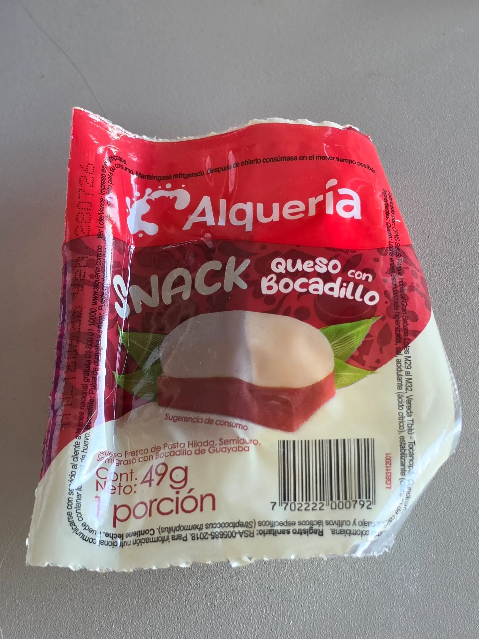 Alqueria Queso con Bocadillo.