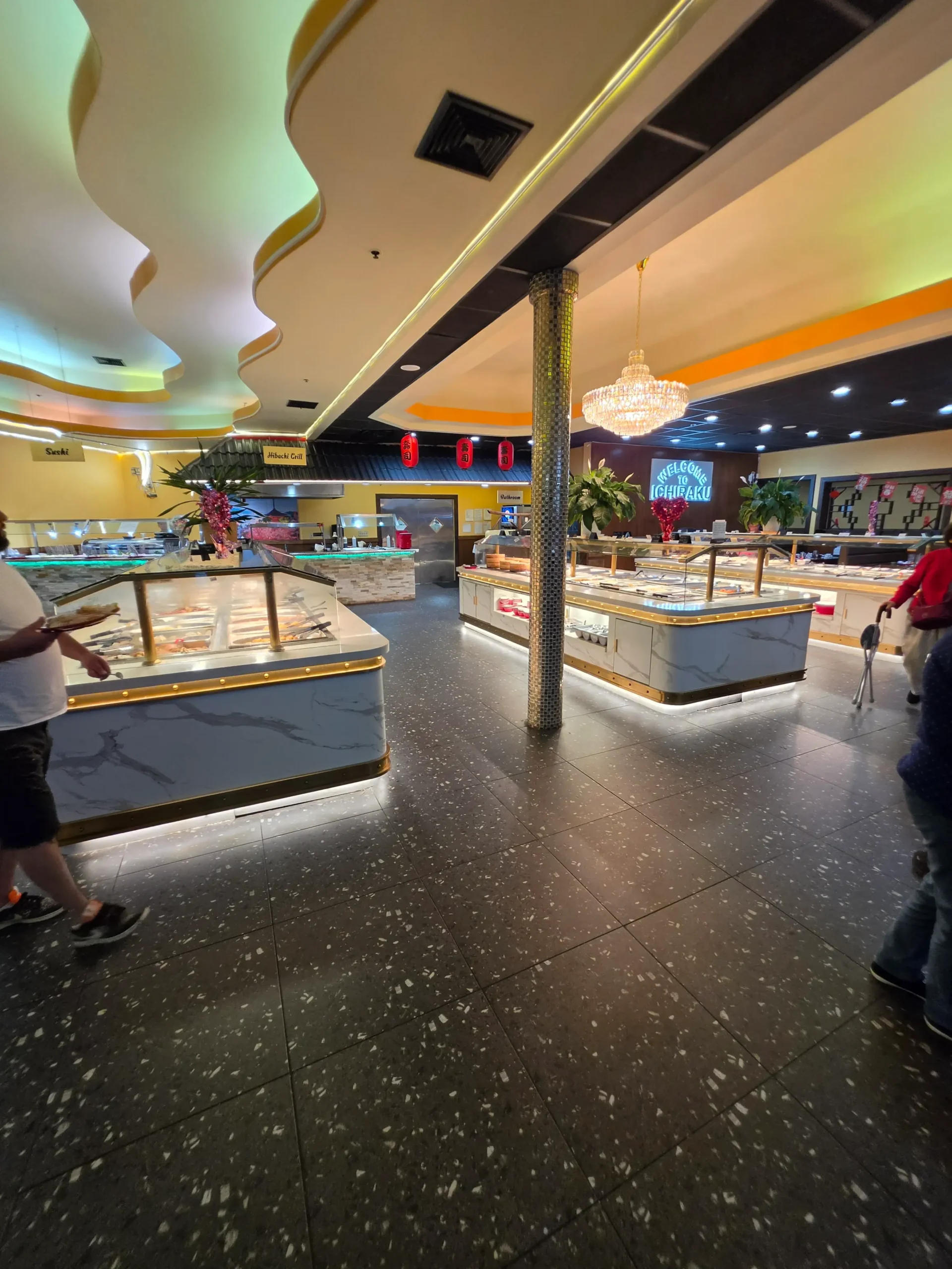 Ichiraku Seafood Buffet & Grill food.