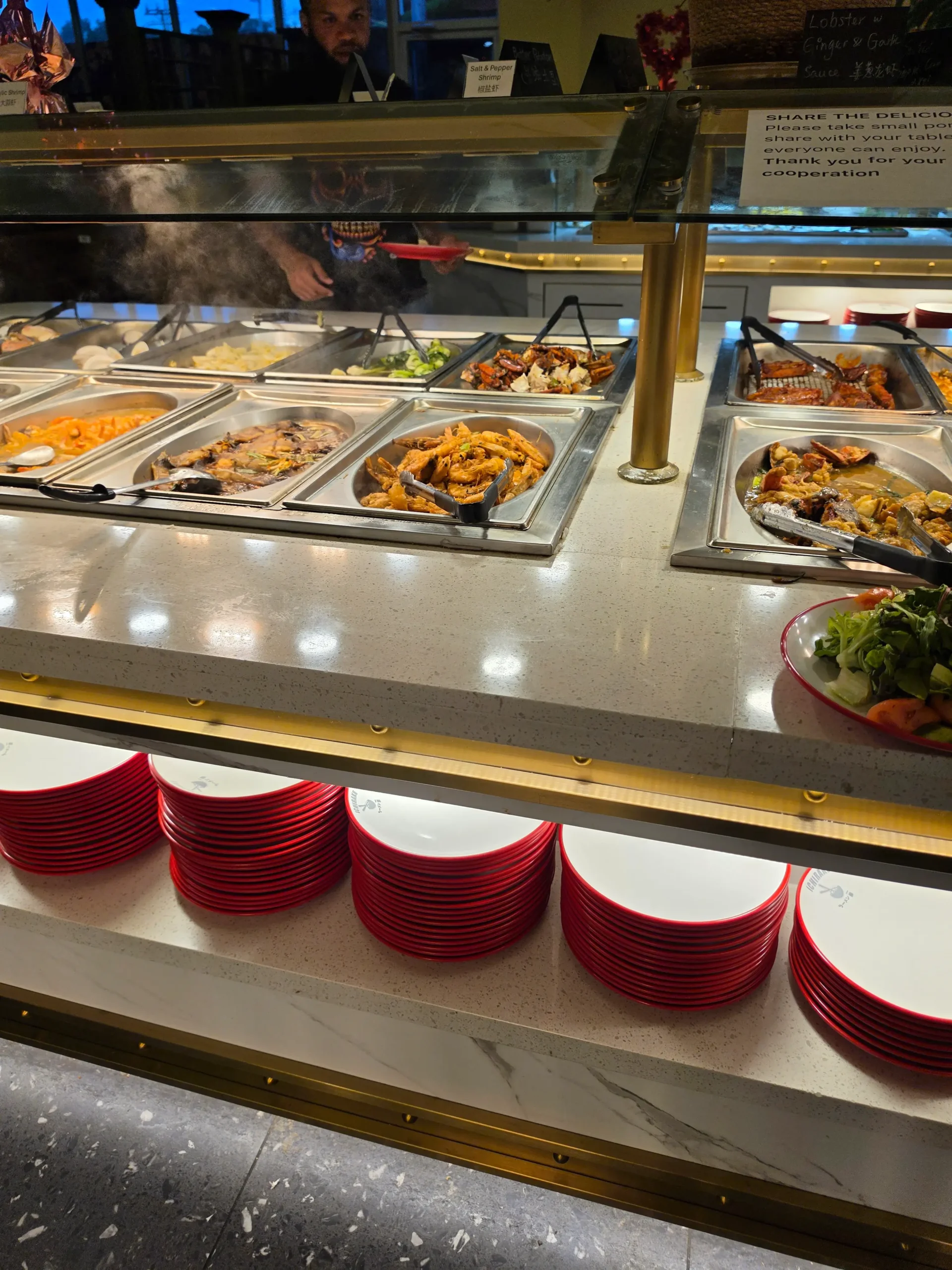 Ichiraku Seafood Buffet & Grill food.