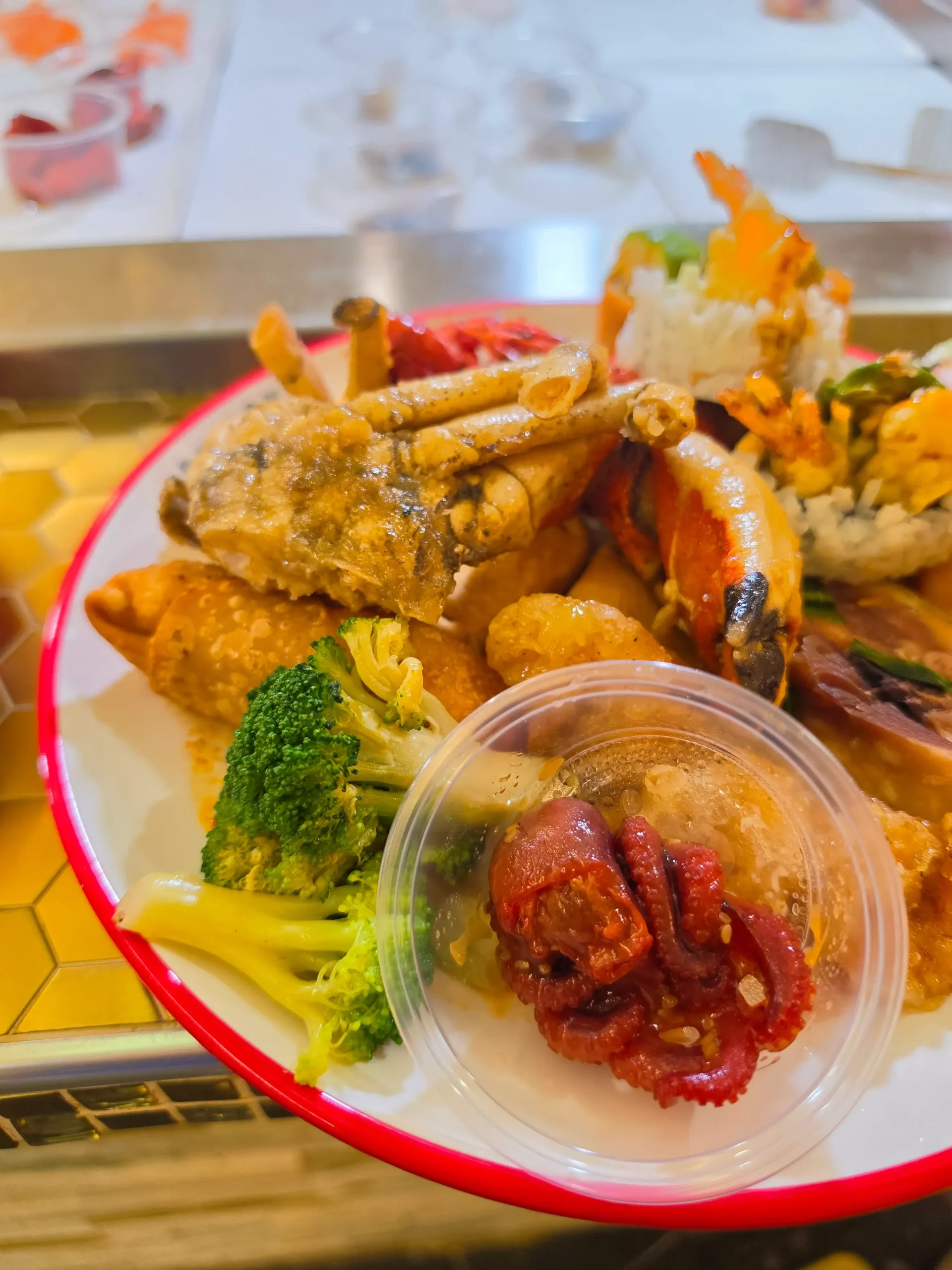 Ichiraku Seafood Buffet & Grill food.