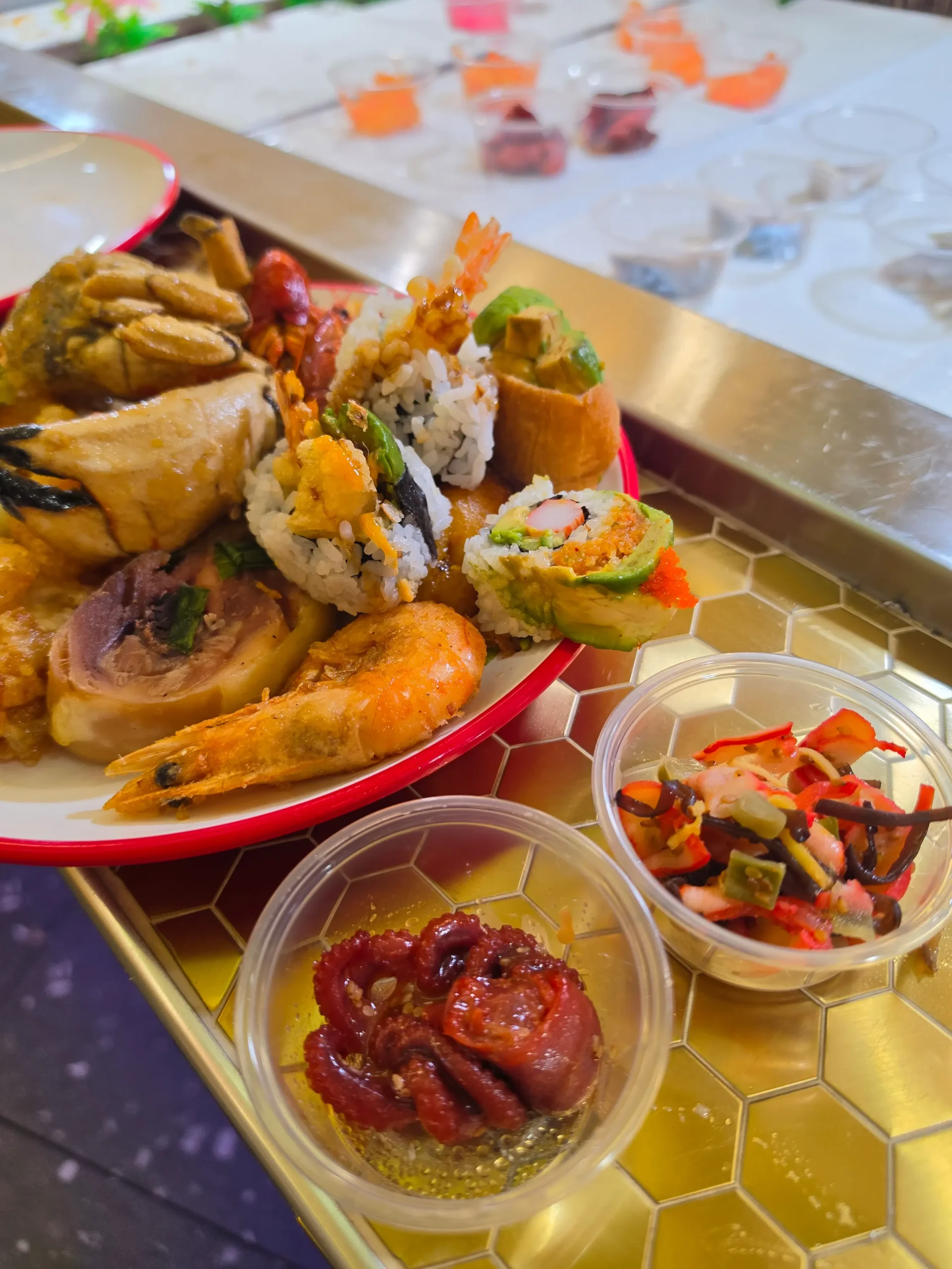 Ichiraku Seafood Buffet & Grill food.