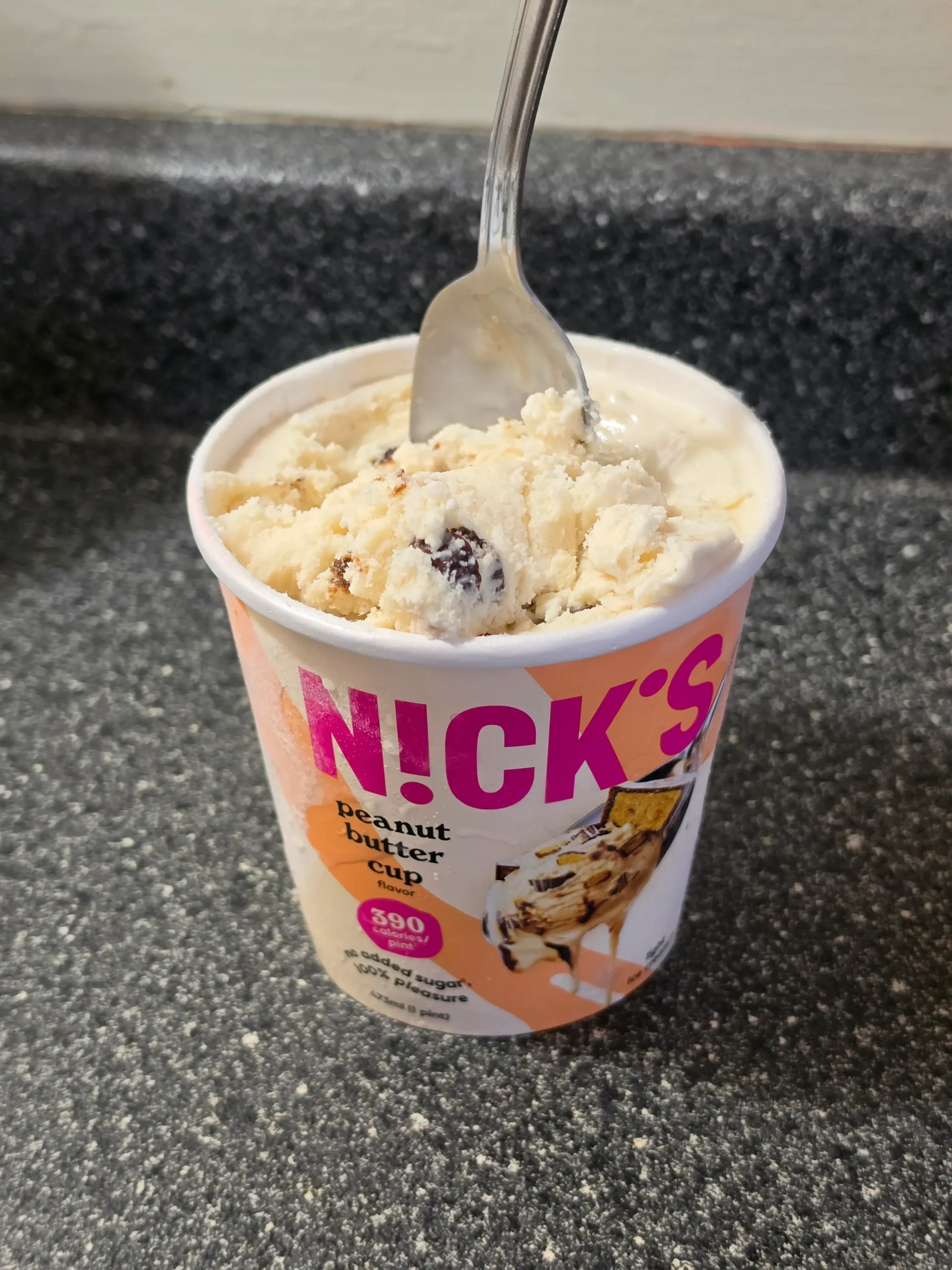Nick's Peanut Butter Cup Ice Cream.