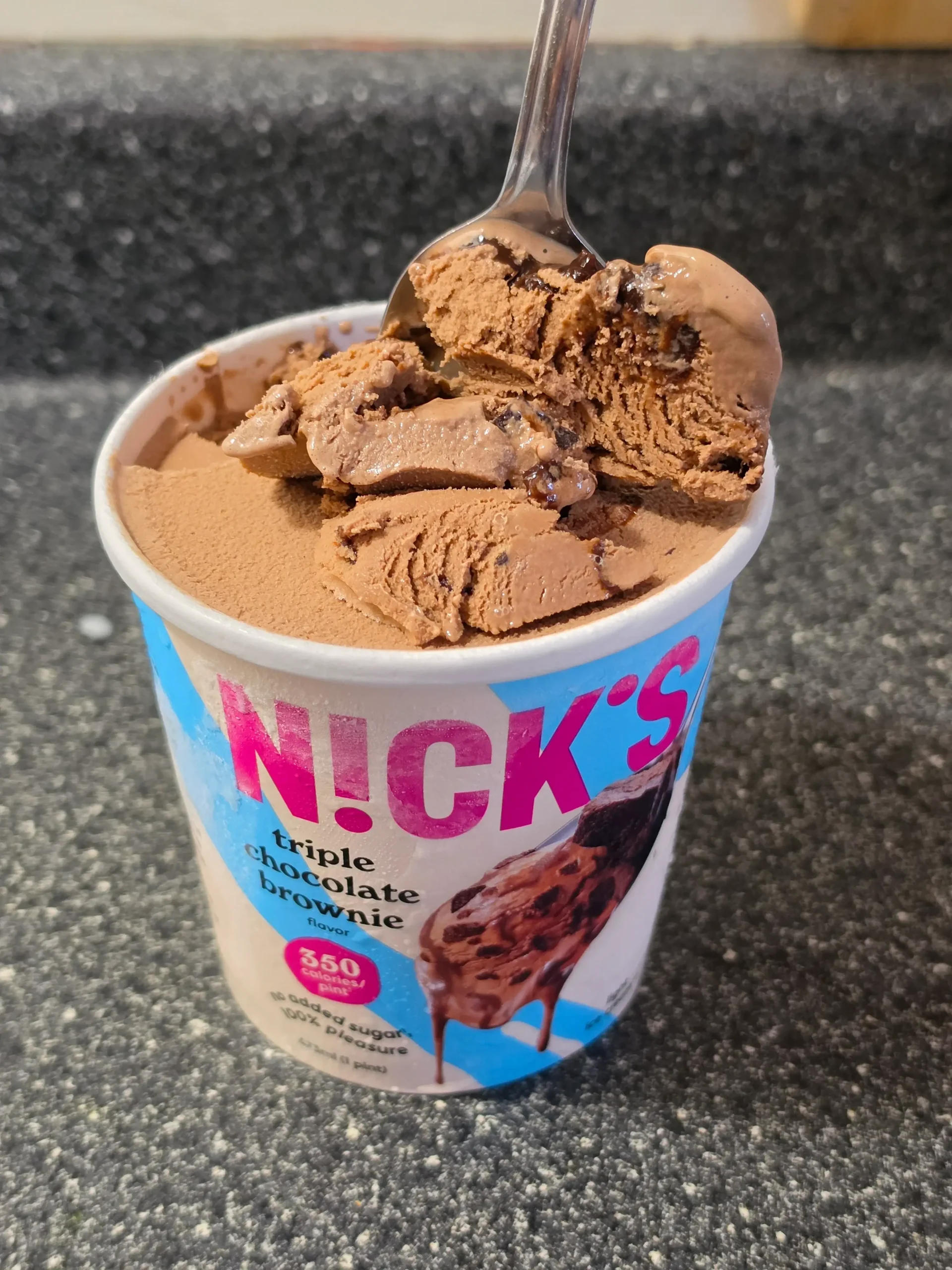 Nick's Triple Chocolate Brownie Ice Cream.