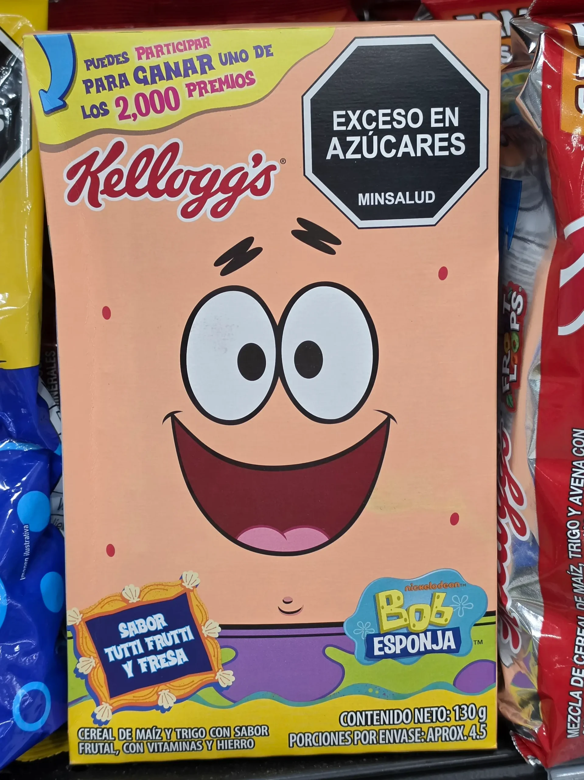 Kellogg's Spongebob Patrick Cereal.