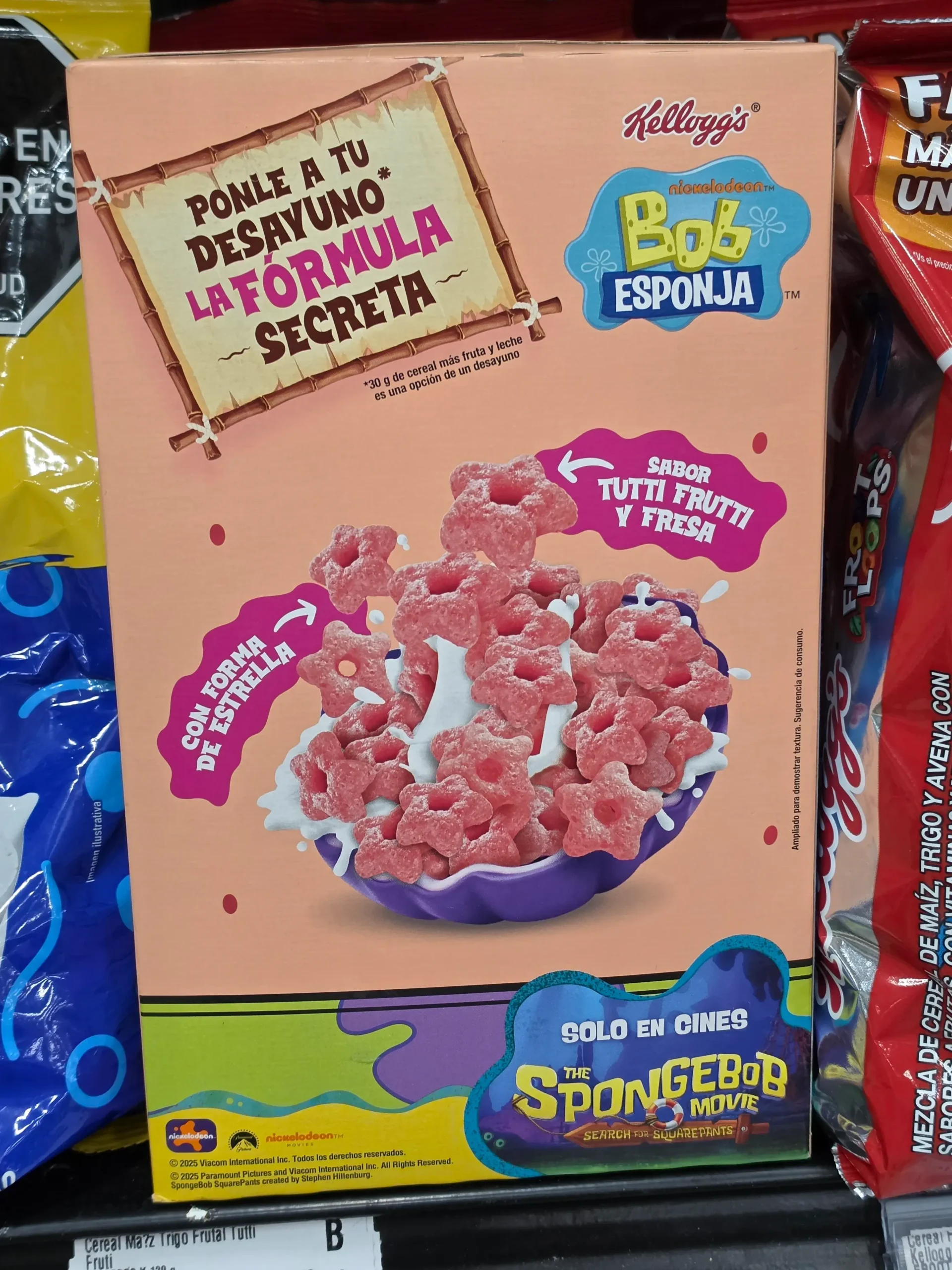 Kellogg's Spongebob Patrick Cereal.