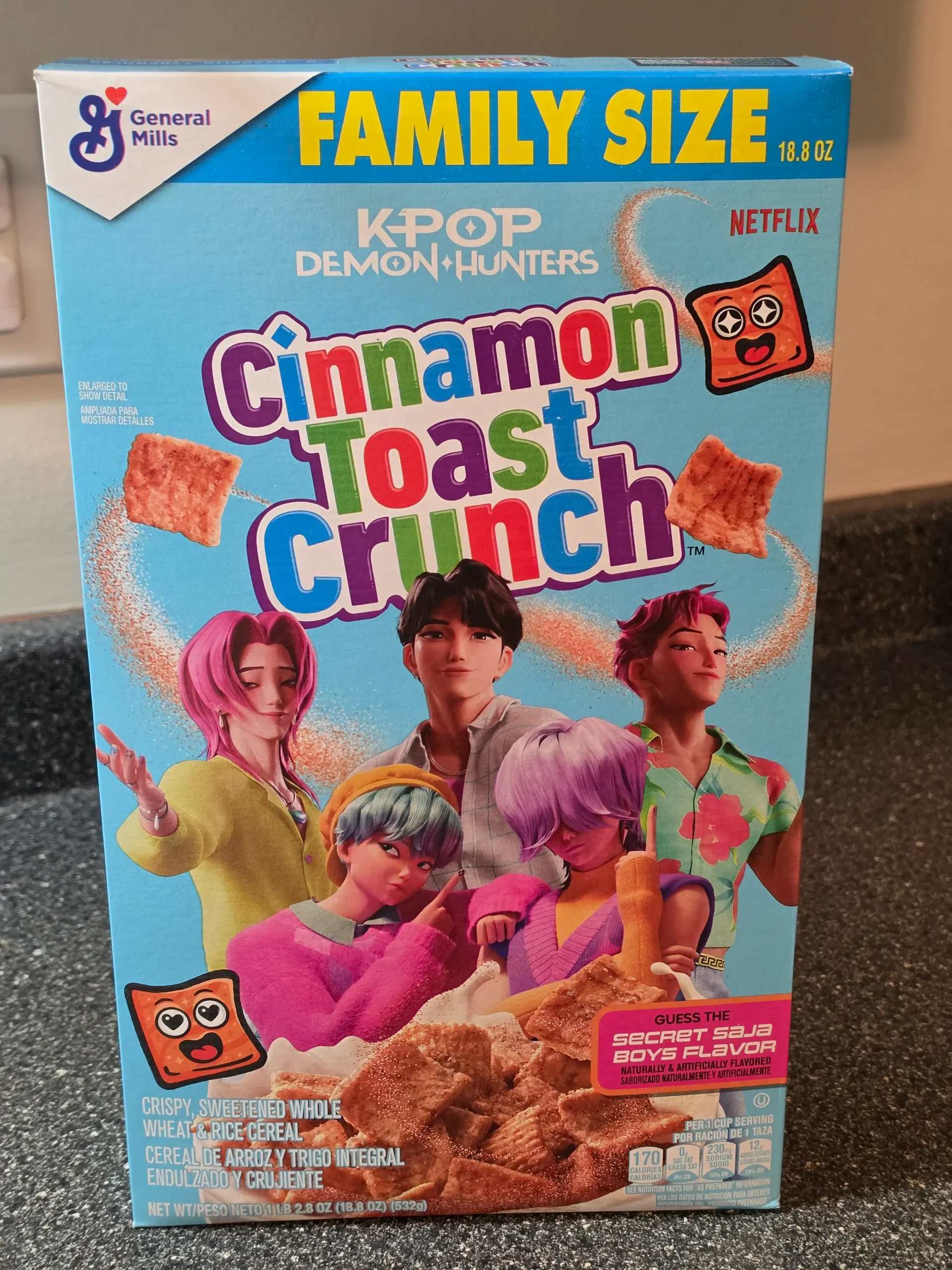 Cinnamon Toast Crunch Secret KPOP Demon Hunters Saja Boys Flavor