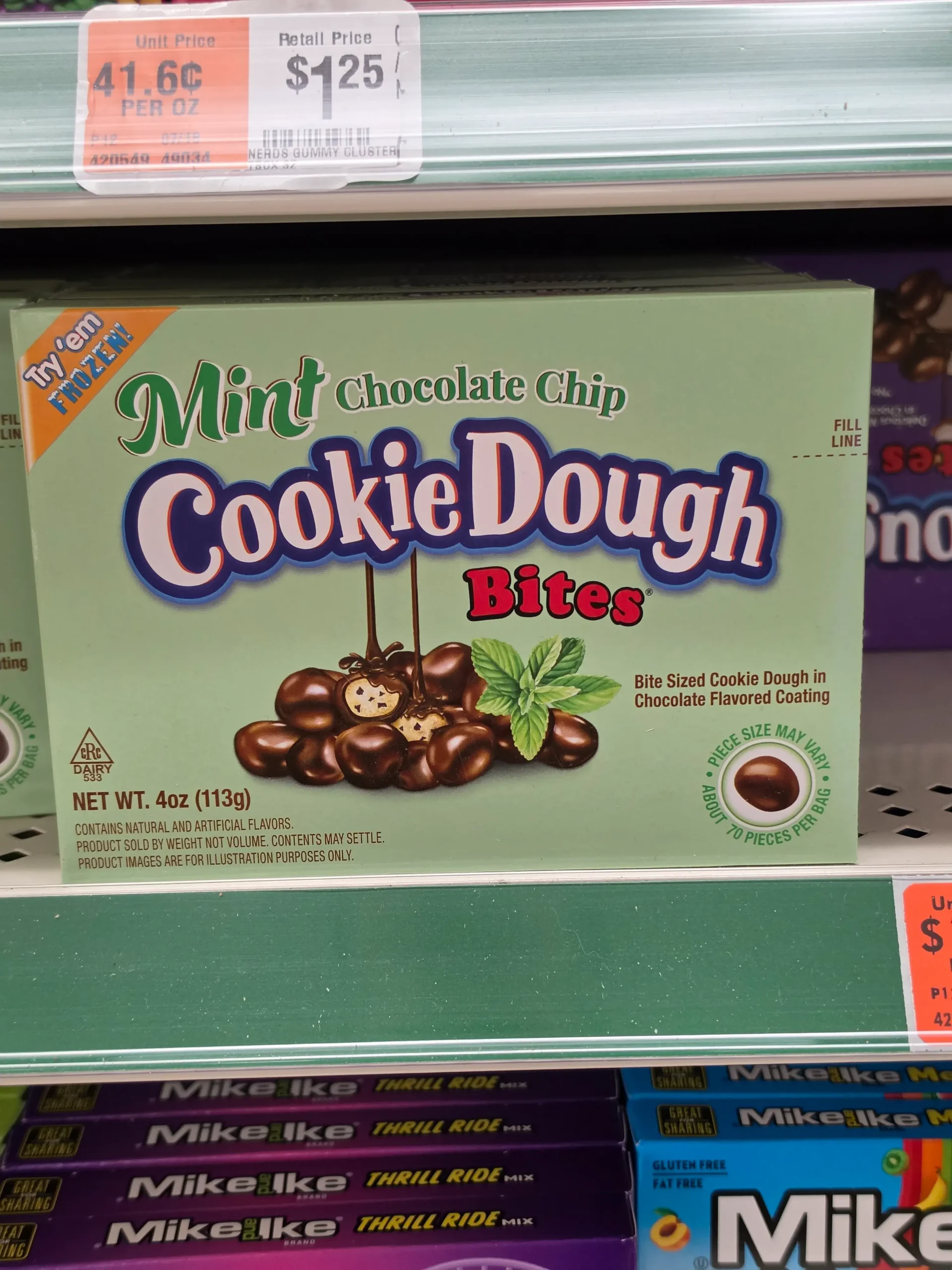 Cookie Dough Bites Mint Chocolate Chip.