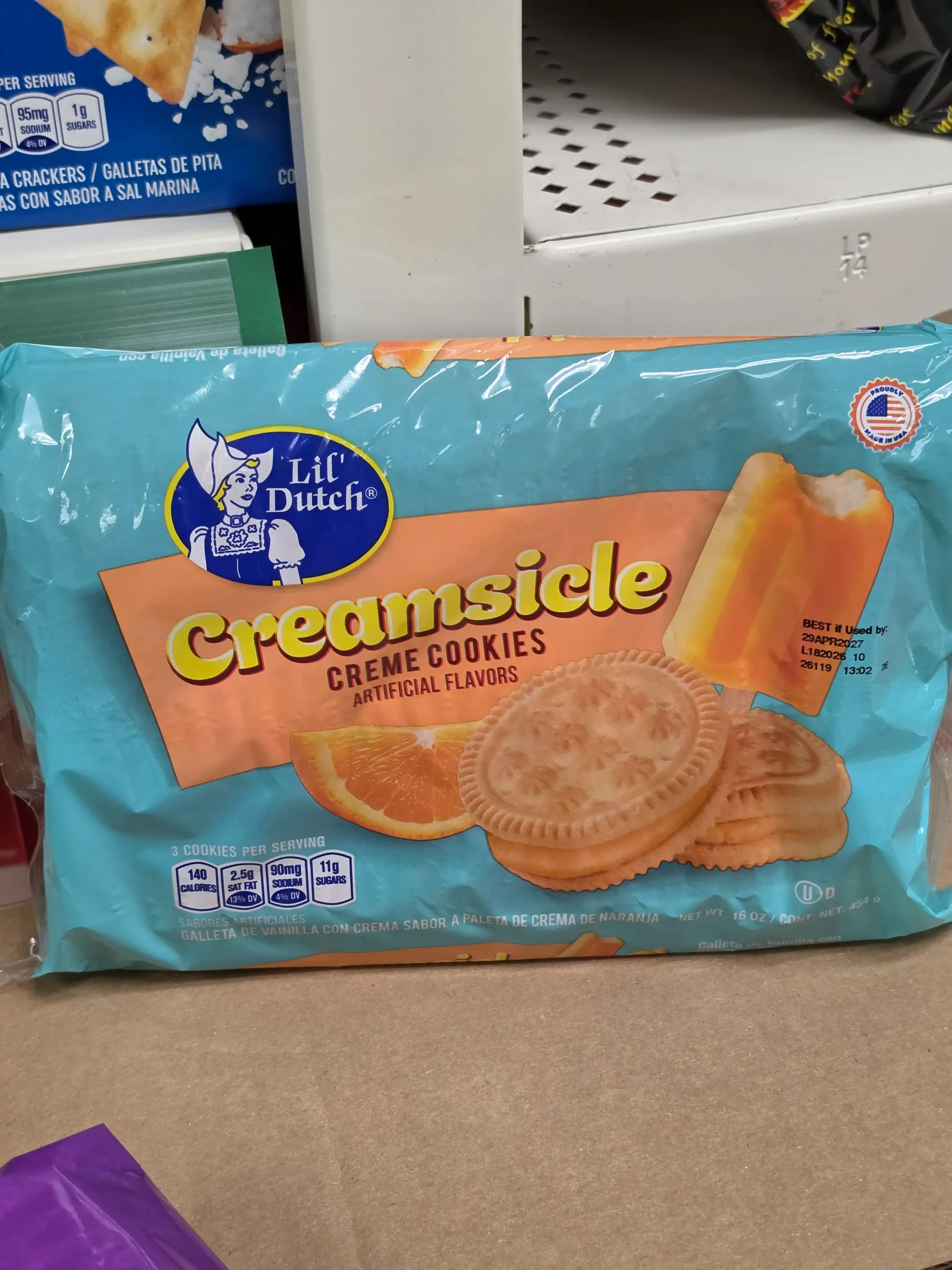 Lil' Dutch Creamsicle Creme Cookies.