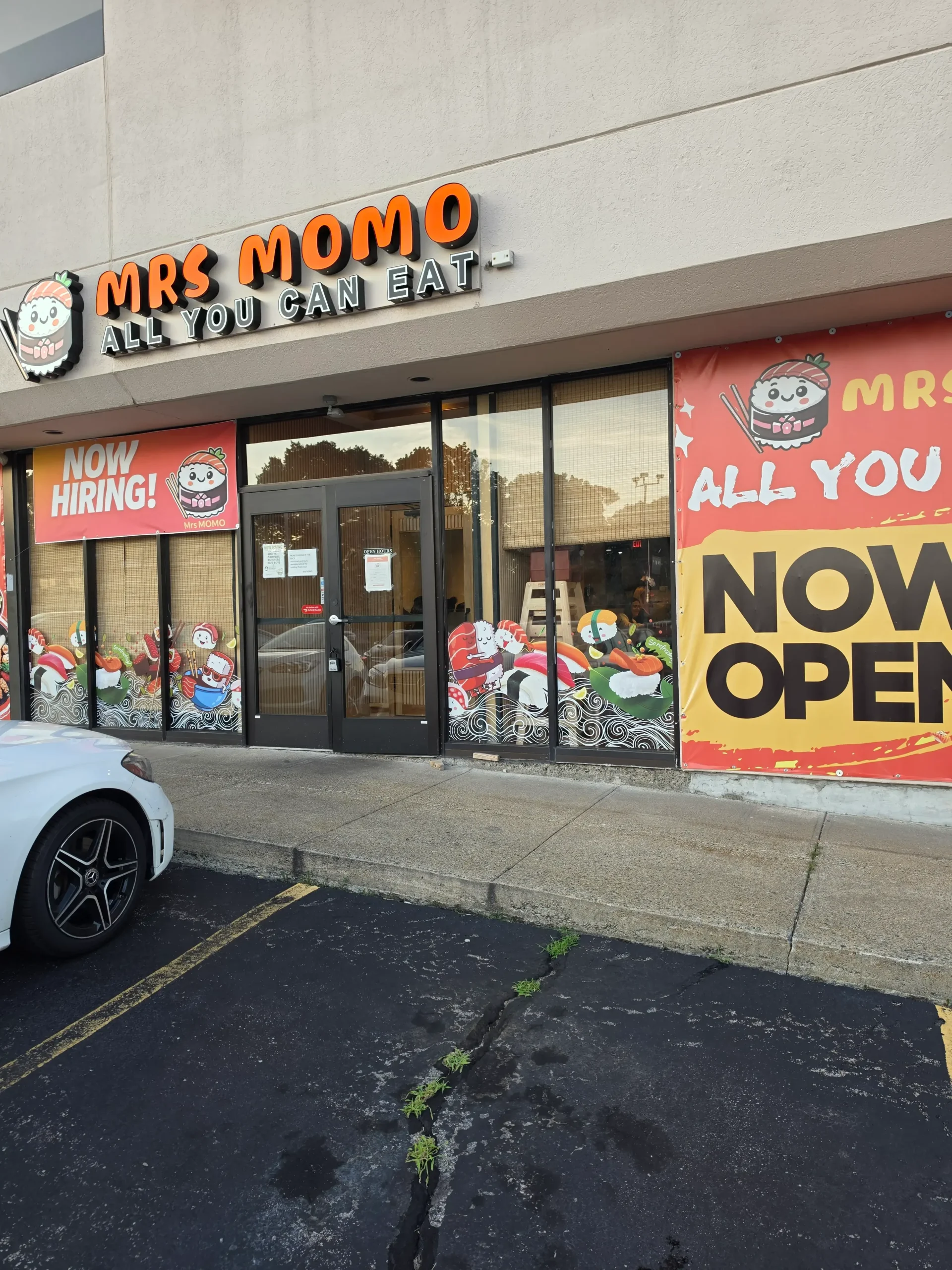Mrs. Momo all you can eat sushi buffet food in Warwick, Rhode Island.