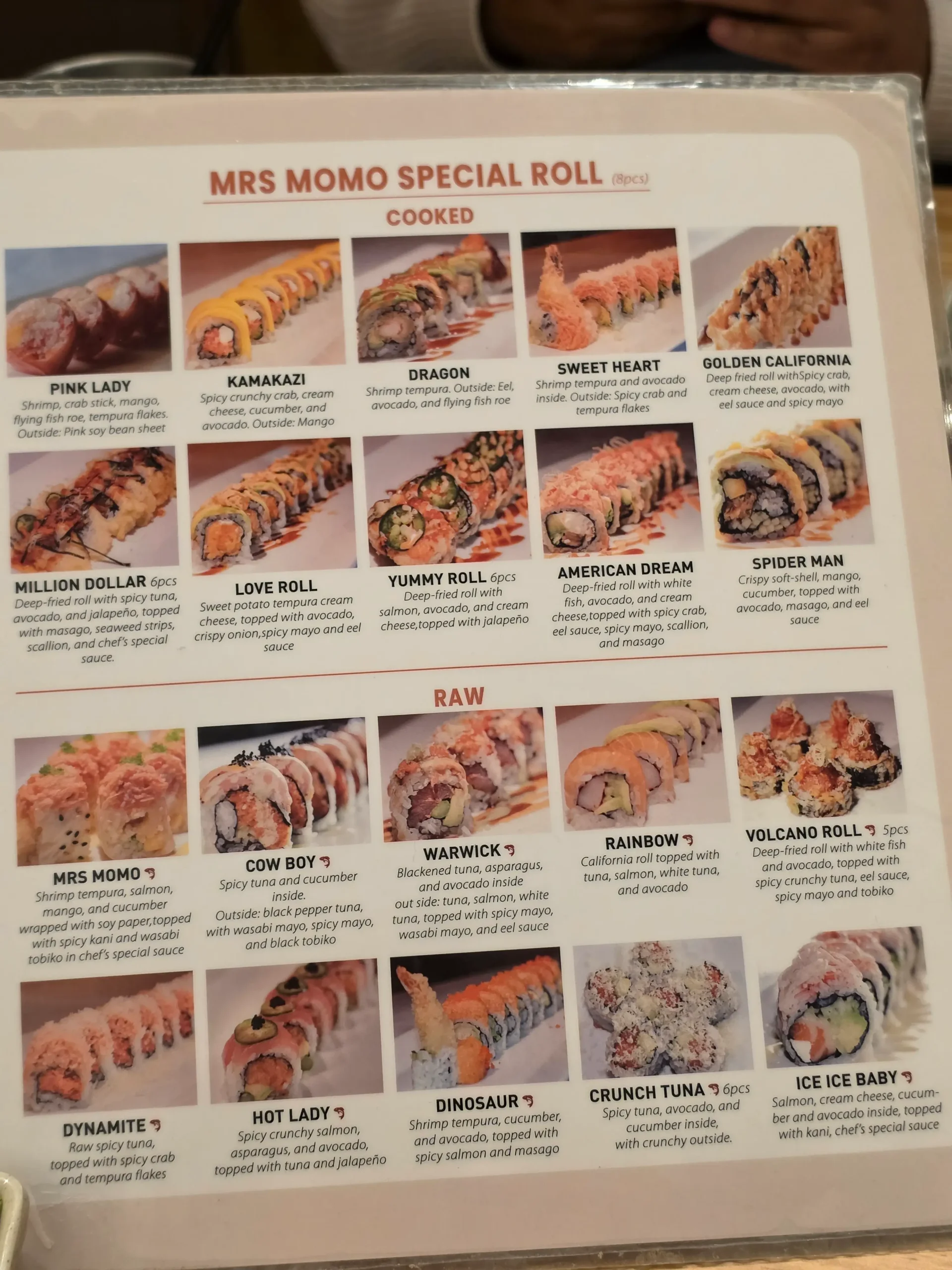 Mrs. Momo all you can eat sushi buffet food in Warwick, Rhode Island.