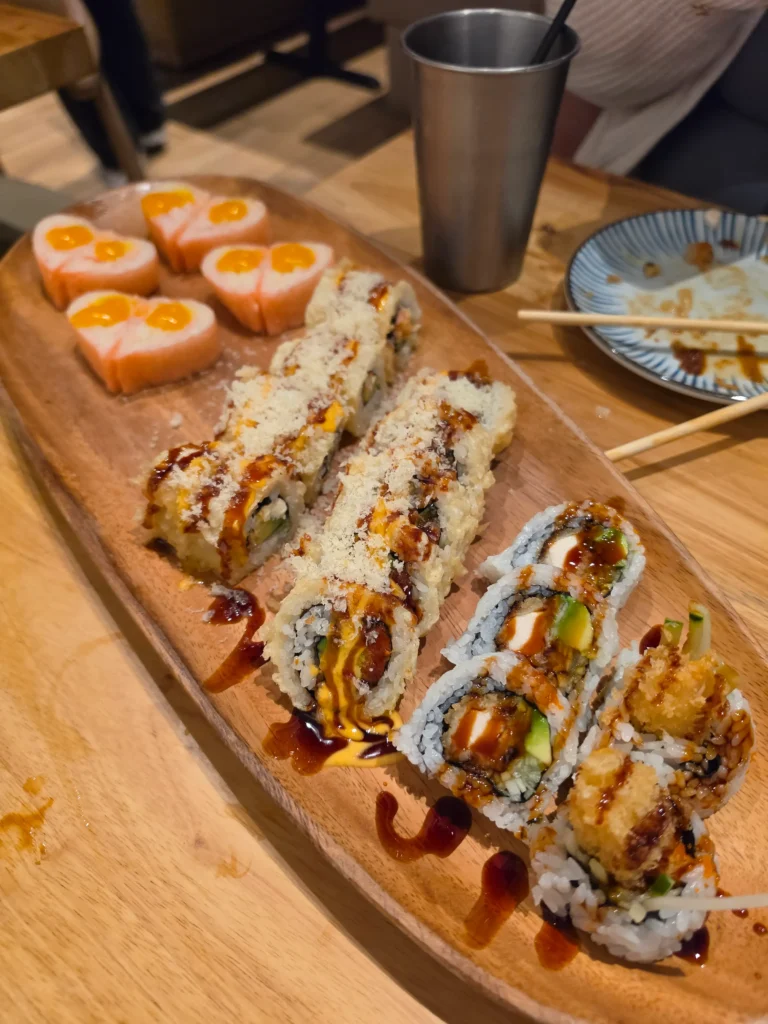 Mrs. Momo all you can eat sushi buffet food in Warwick, Rhode Island.