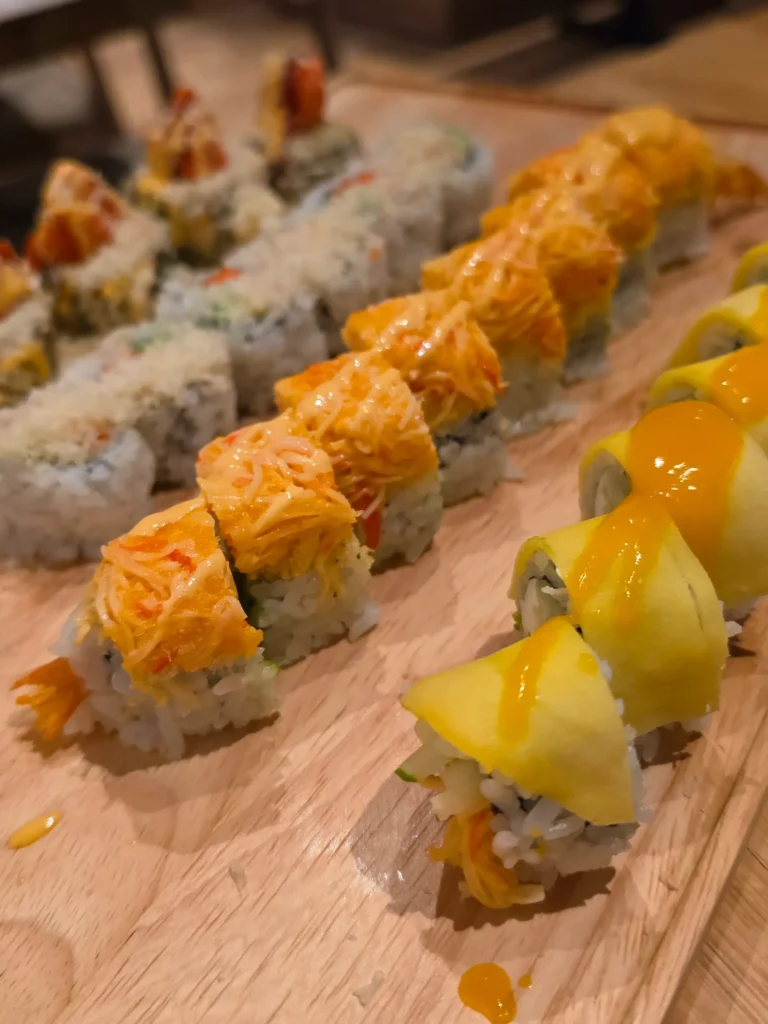 Mrs. Momo all you can eat sushi buffet food in Warwick, Rhode Island.
